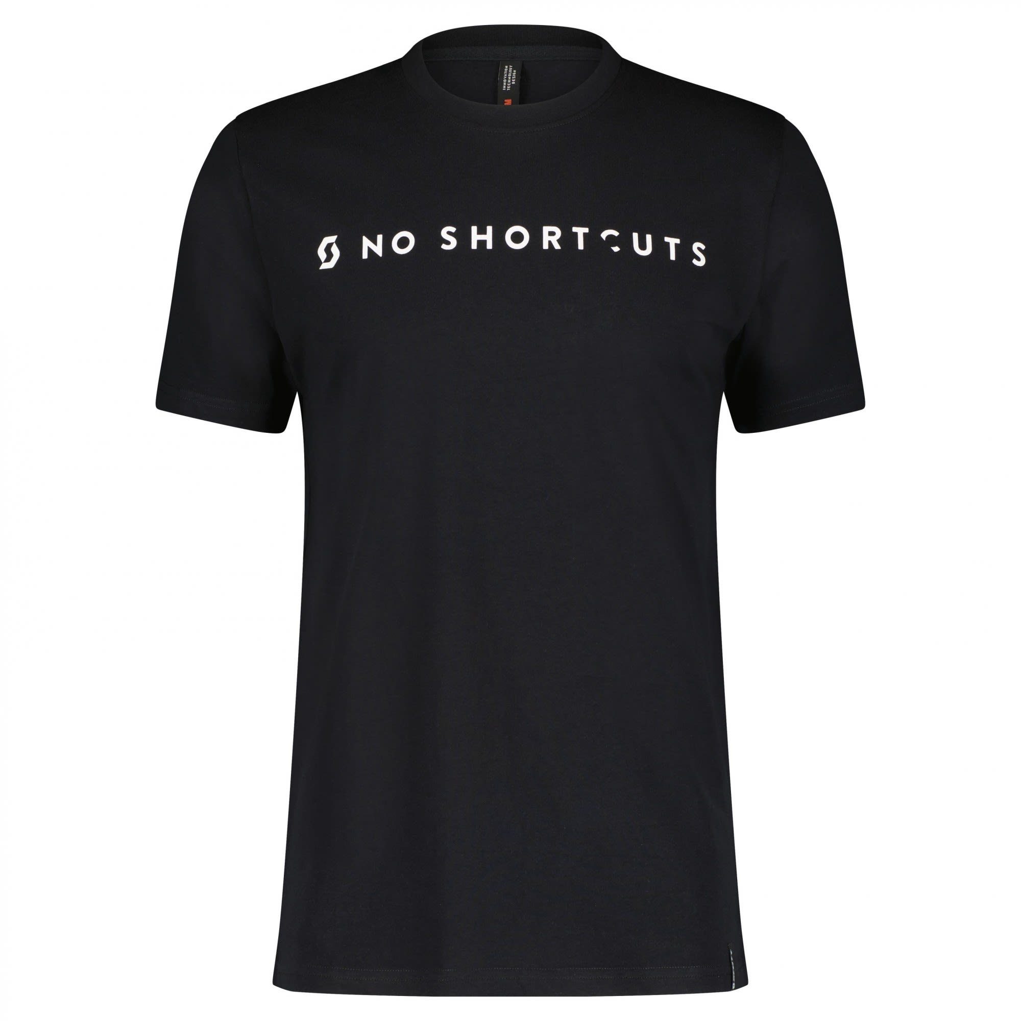 Scott T-Shirt Scott M No Shortcuts S/sl Tee Herren Kurzarm-Shirt Black