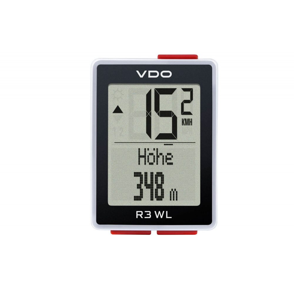 VDO Fahrradcomputer Fahrradcomputer R3 WL Funk mit Höhenmessung und Distanz