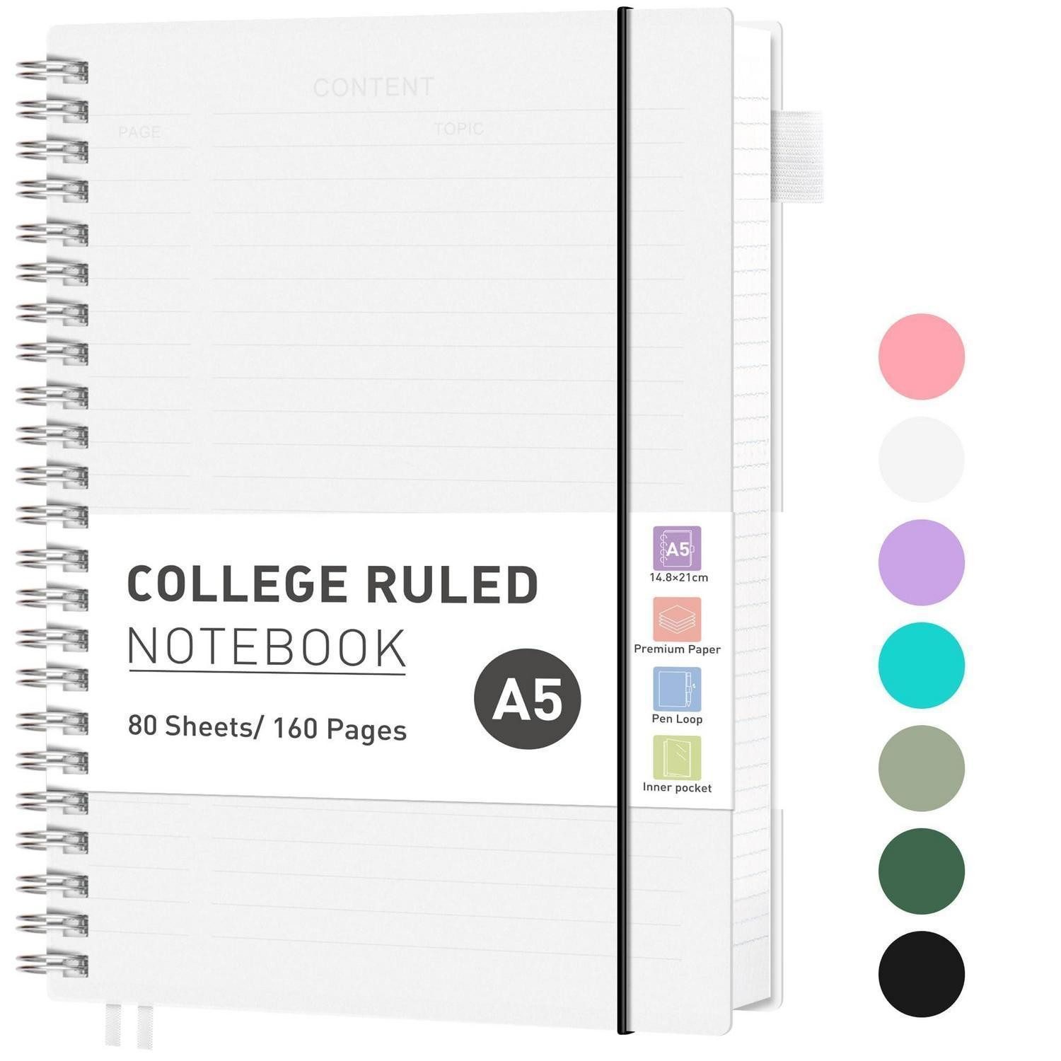 LuxusKollektion Notizbuch Notizbuch A5 Liniert mit Zubehör Transparent