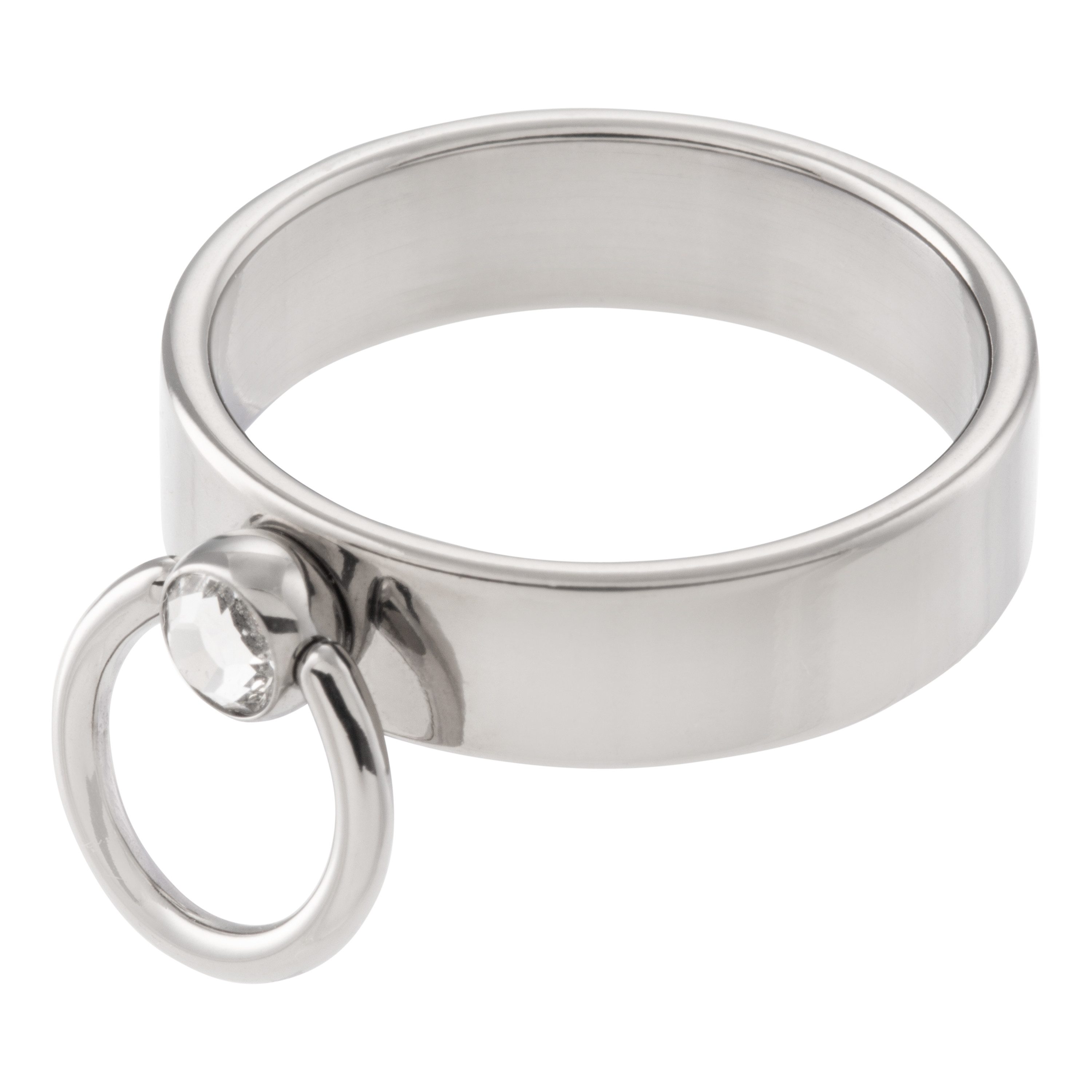 meditoys Fingerring meditoys - 'Ring der O' mit Original geschl. Kristall