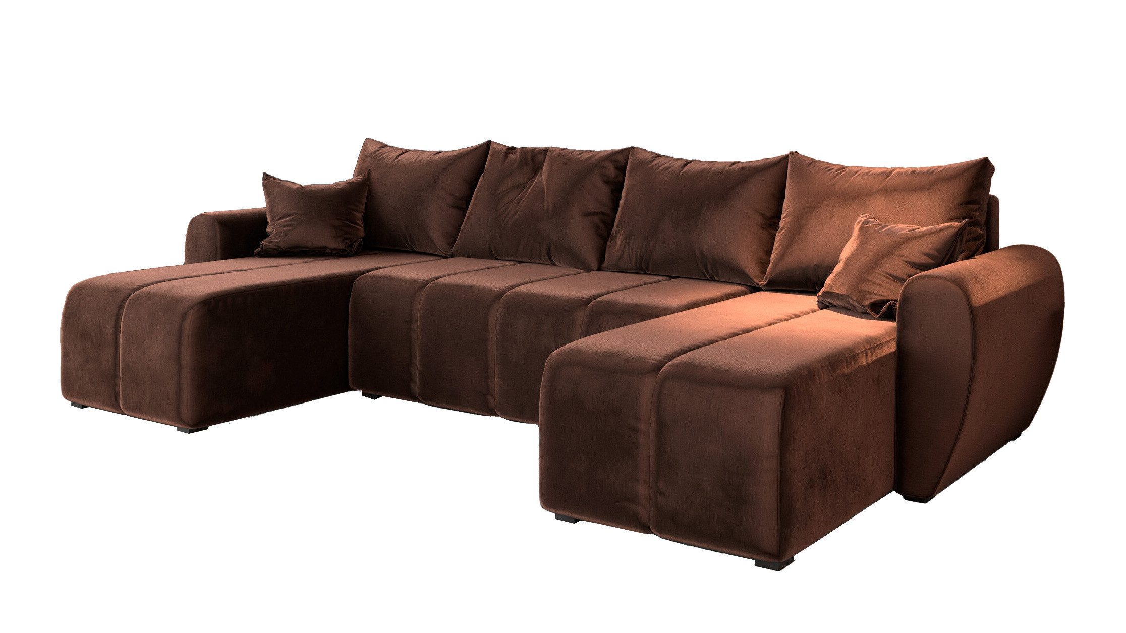 Masseno Ecksofa MADISON mit Schlaffunktion U-Form, günstig online kaufen