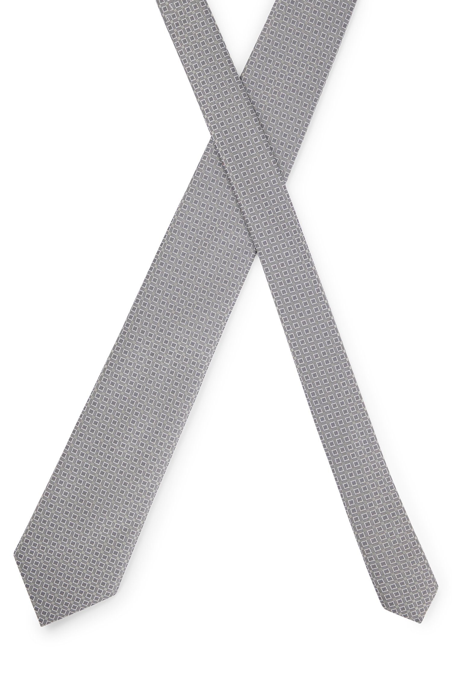 BOSS Krawatte H-TIE 7,5 10251236 CM-222 Grey Light/Pastel 01