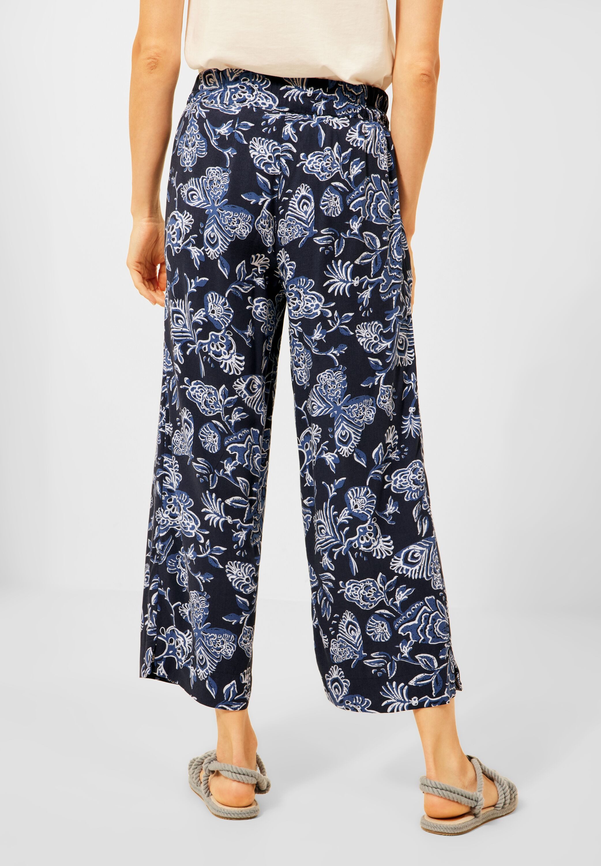 CECIL Stretch-Hose Casual Fit Hose mit Print