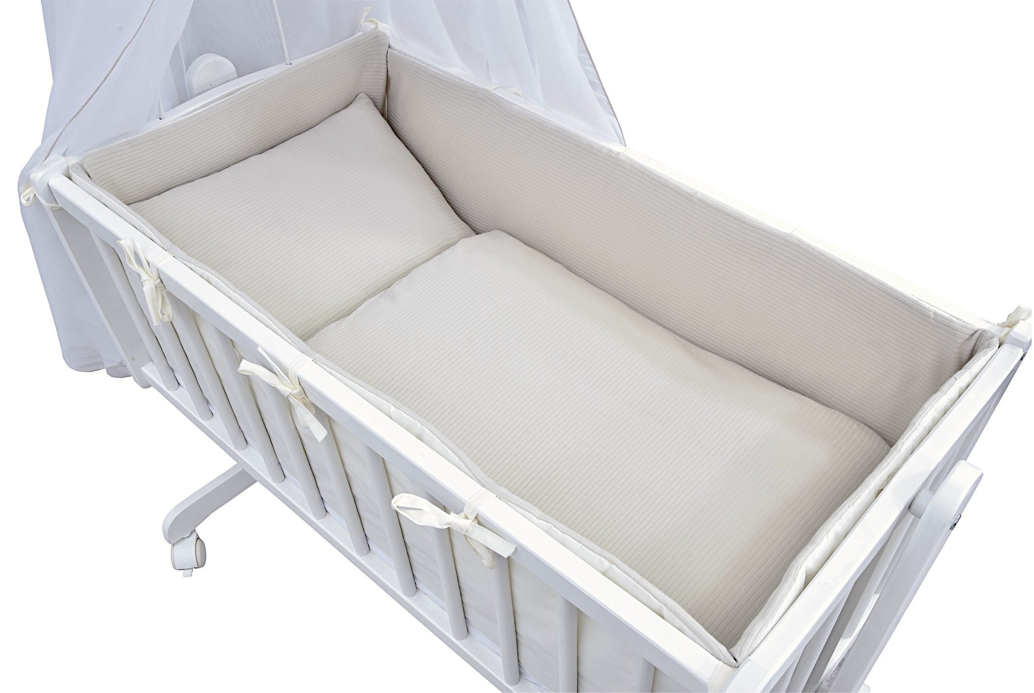 Baby-Delux Stubenbett Babywiege Komplettset Interlock Soft, Schaukelwiege W günstig online kaufen