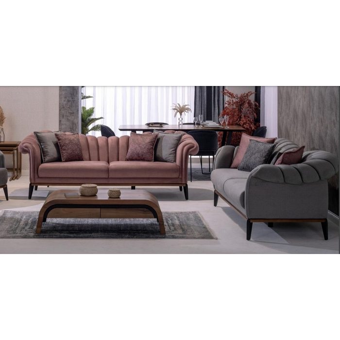 JVmoebel Sofa Sofagarnitur Couch Polster Modern 3+3 Sitzer Set Design Sofas Made in Europe