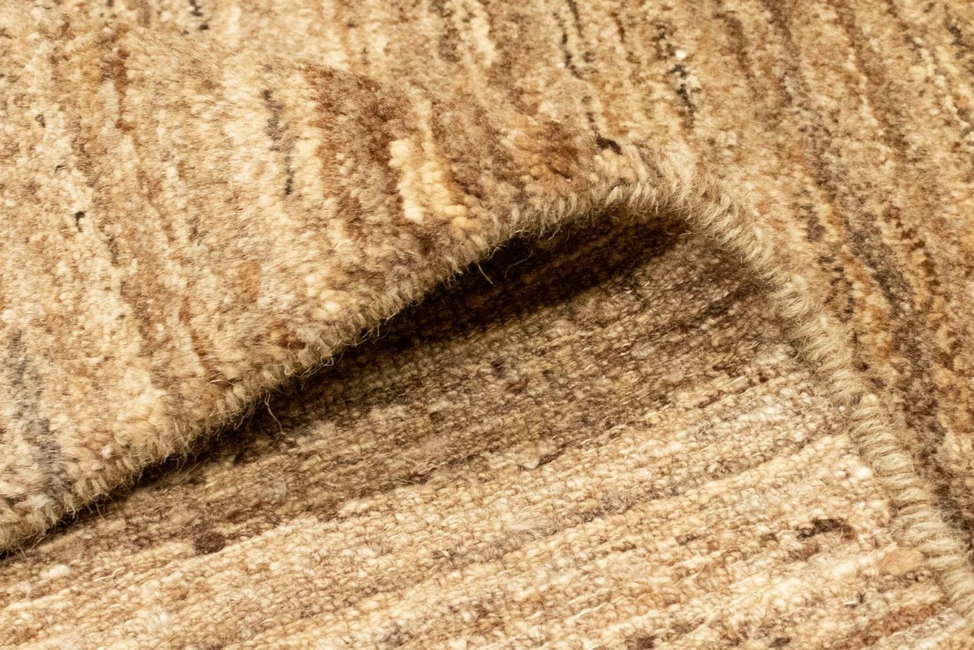 Wollteppich »Gabbeh Teppich handgeknüpft hellbraun«, morgenland, rechteckig, Höhe 18 mm, handgeknüpft-kaufen