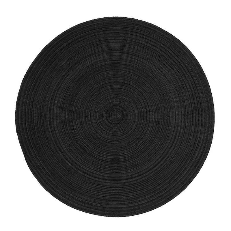 Platzset, Pichler Tischset SAMBA, rund 38 cm, noir, PICHLER