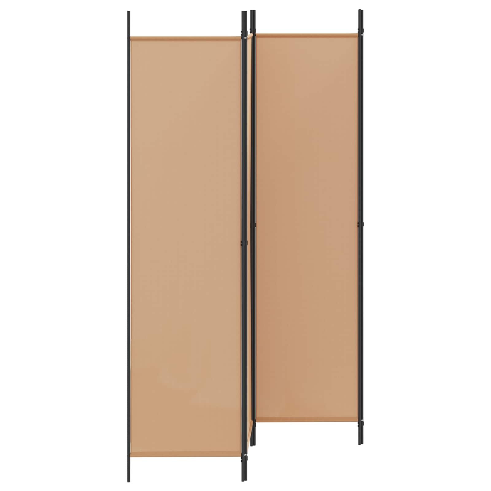 vidaXL Raumteiler Raumteiler Polyester Stahl, 1-tlg.