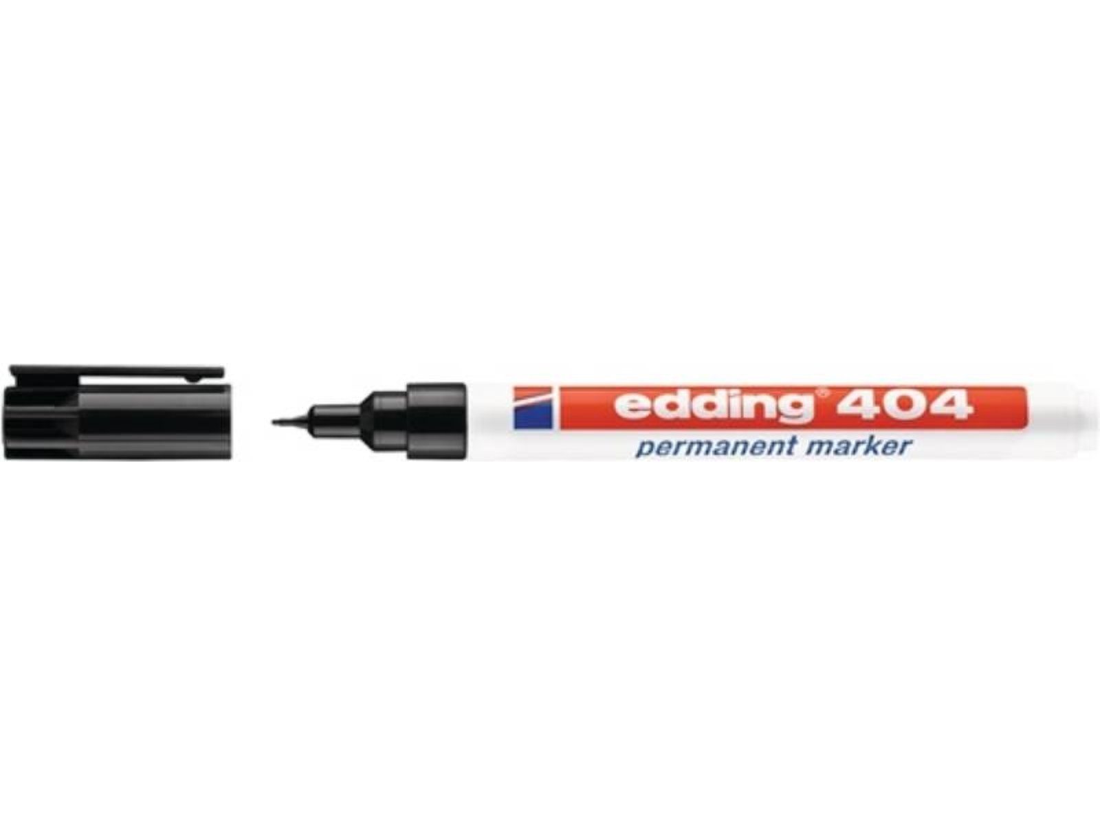 edding Permanentmarker 10er Pack EDDING 4-404001 Permanentmarker 404 schwarz Strichbreite 0,7