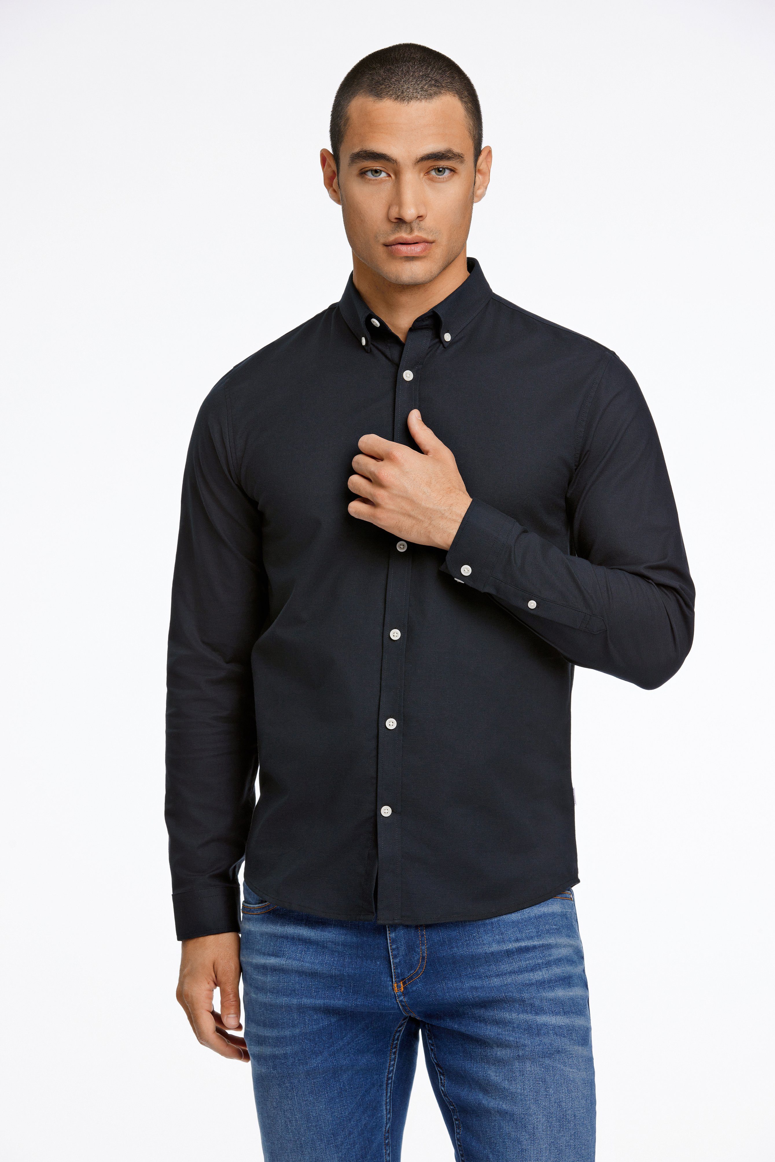 LINDBERGH Businesshemd mit Button-down-Kragen günstig online kaufen