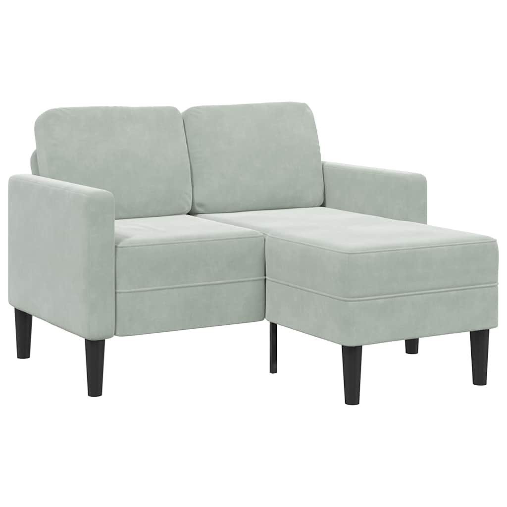 vidaXL Sofa 2-Sitzer-Sofa mit Chaiselongue L-Form günstig online kaufen