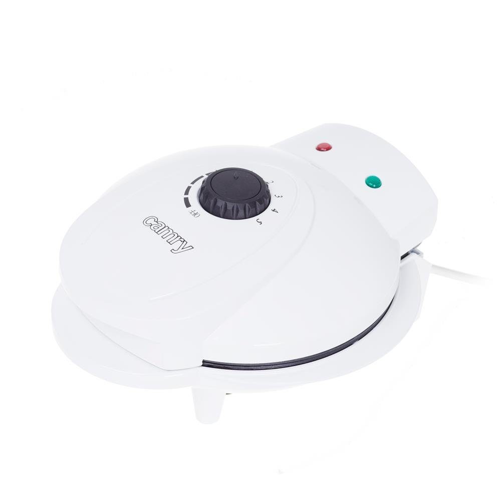 Camry Waffeleisen CR 3022 Waffelmaker 1000 Watt, antihaftbeschichtet, Waffelmaschine, für 5 Herzwaffeln, Weiß