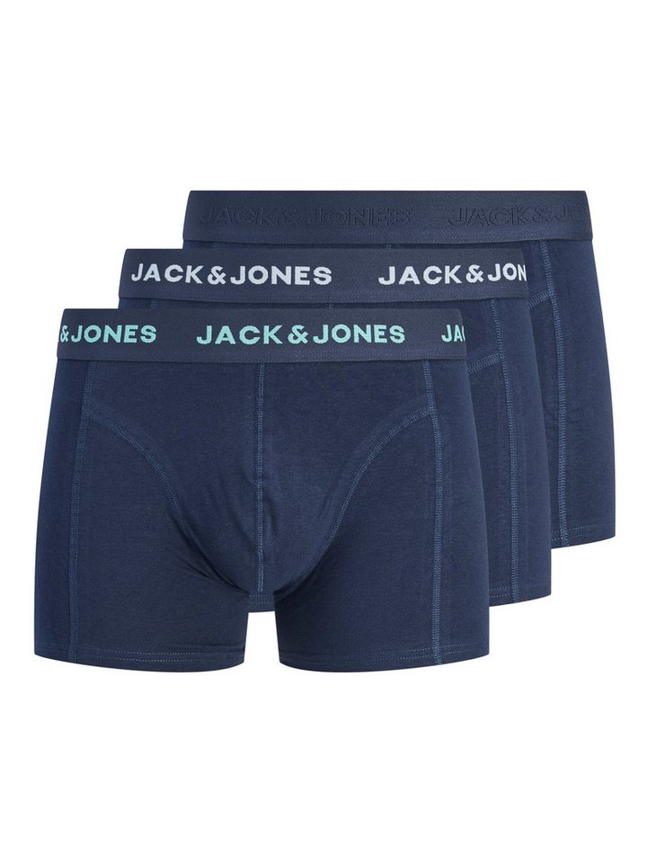 Jack & Jones Trunk JACCONOR SOLID TRUNKS 3 PACK NOOS (Packung, 3-St) Baumwollmischung, elastischer Bund