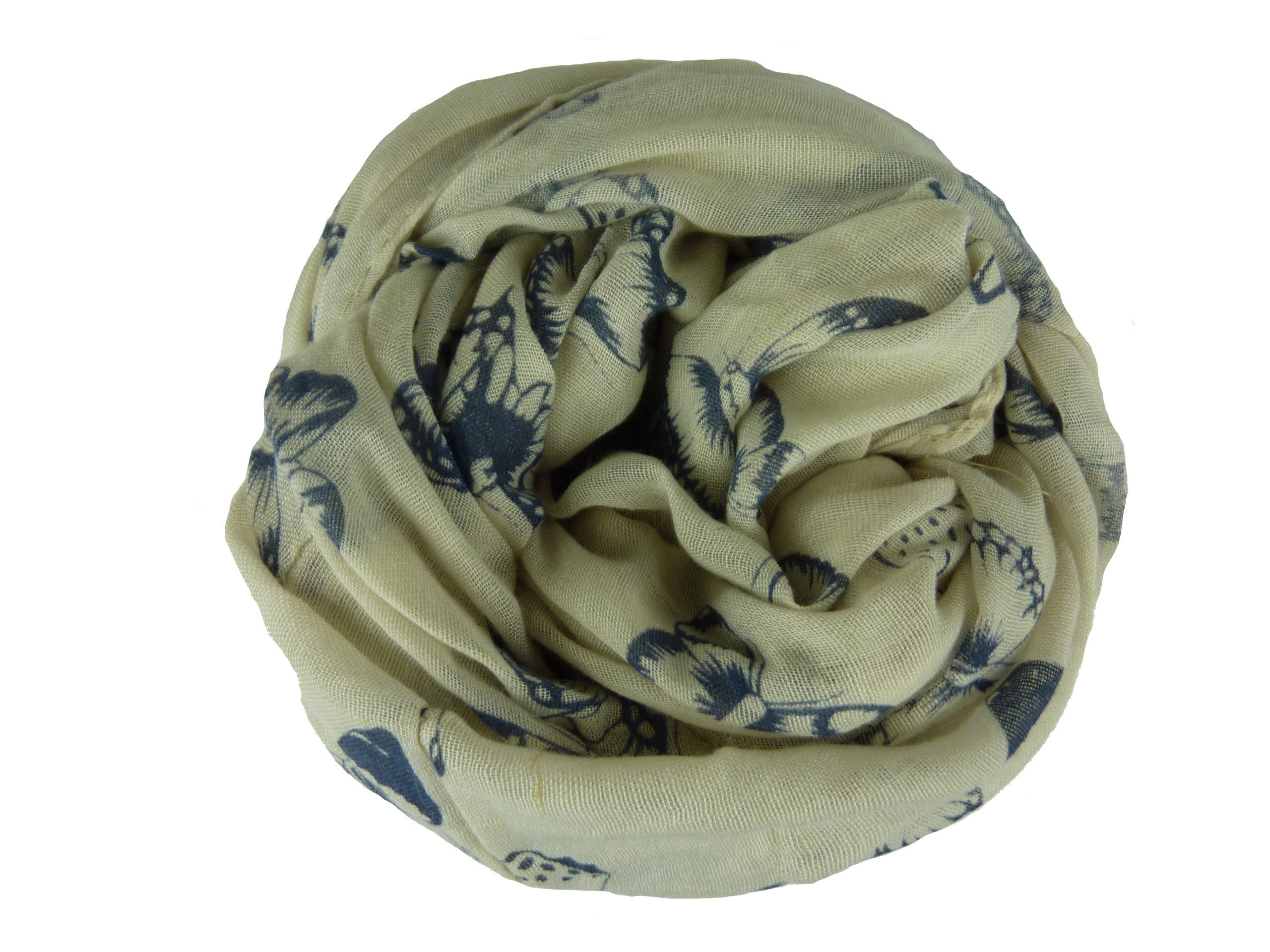 Taschen4life Loop Loop Schal Damen QSWB-41, Halstuch Sommer Schmetterling M günstig online kaufen