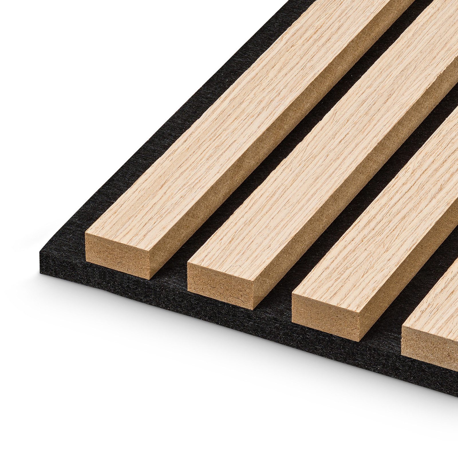 HAGEFOL Wandpaneel Akustikpaneele Holz, 3D Lamellenwand, verschiedene Größen, BxL: 60,00x120,00 cm, 1,44 qm, 3D Optik, Akustische Dämmung – Bild 4 von 5