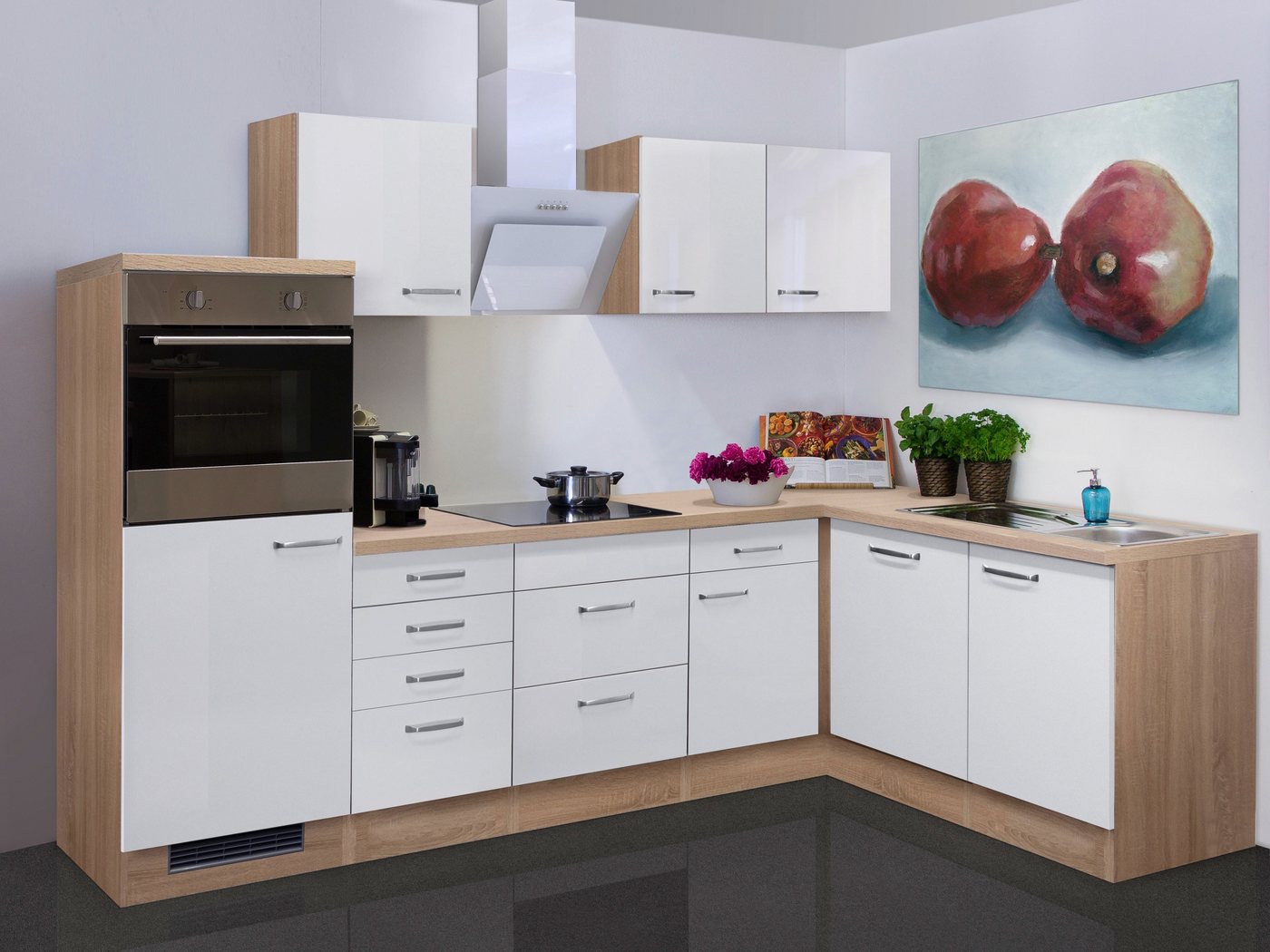 Flex-Well Küchenzeile »Valero«, mit E-Geräten, Gesamtbreite 280 cm-HomeTrends
