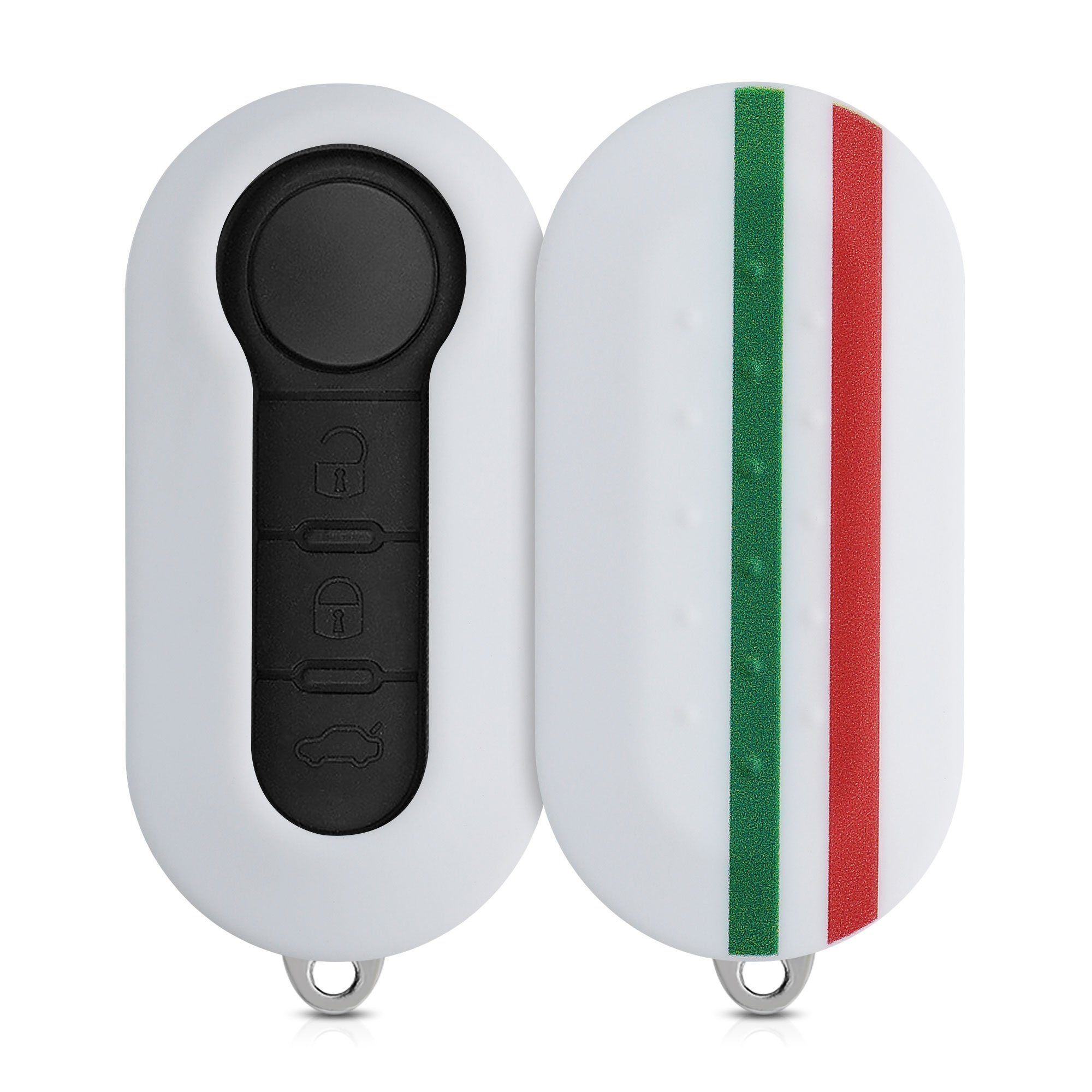 kwmobile Schlüsseltasche Autoschlüssel Hülle für Fiat Lancia, Hardcover  Schutzhülle Schlüsselhülle für Fiat Lancia, geeignet für Fiat Lancia  3-Tasten Klapp Autoschlüssel Schlüssel