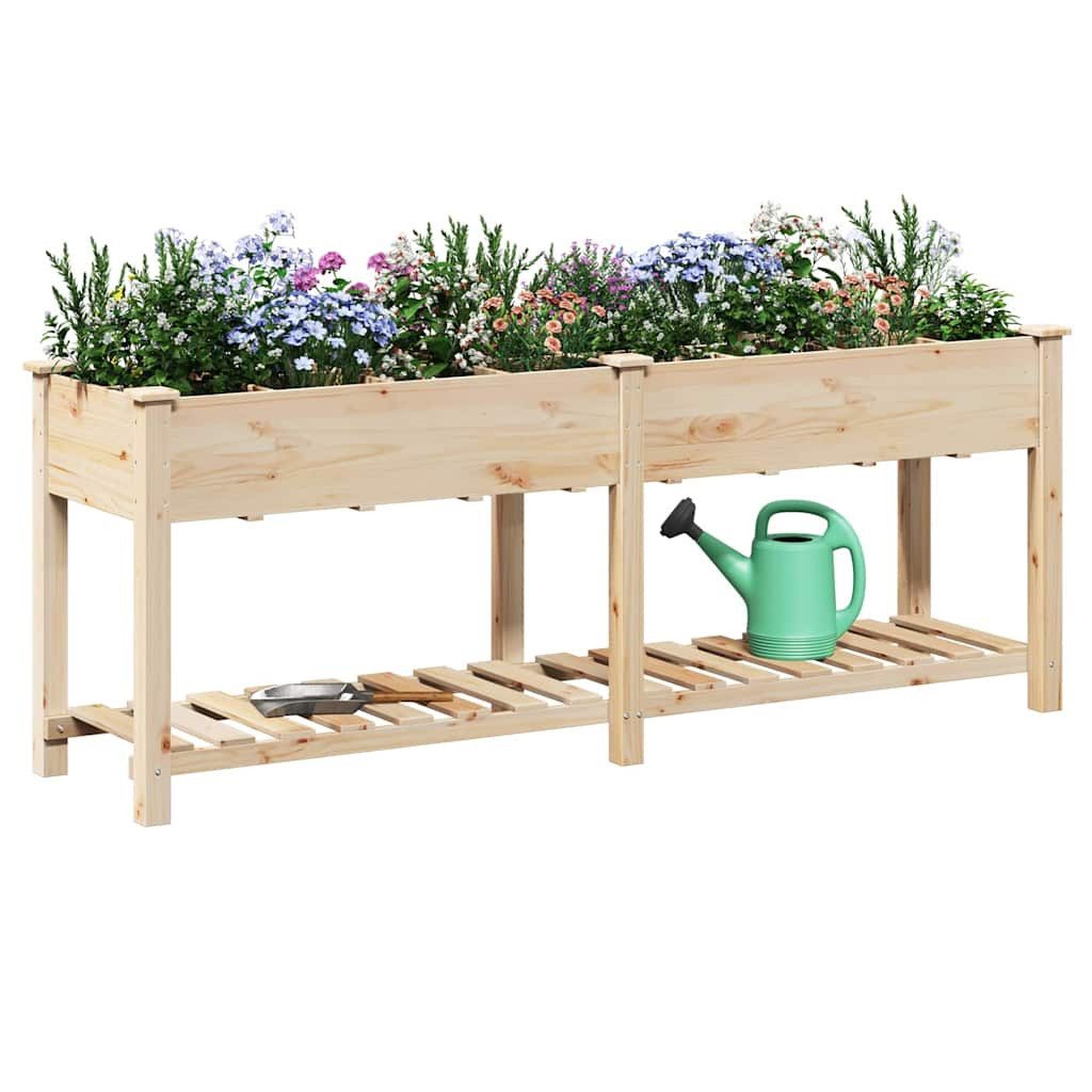 vidaXL Blumentopf Garten-Pflanzgefäß Beige 203,5 x 53 x 76,5 cm (1 St)