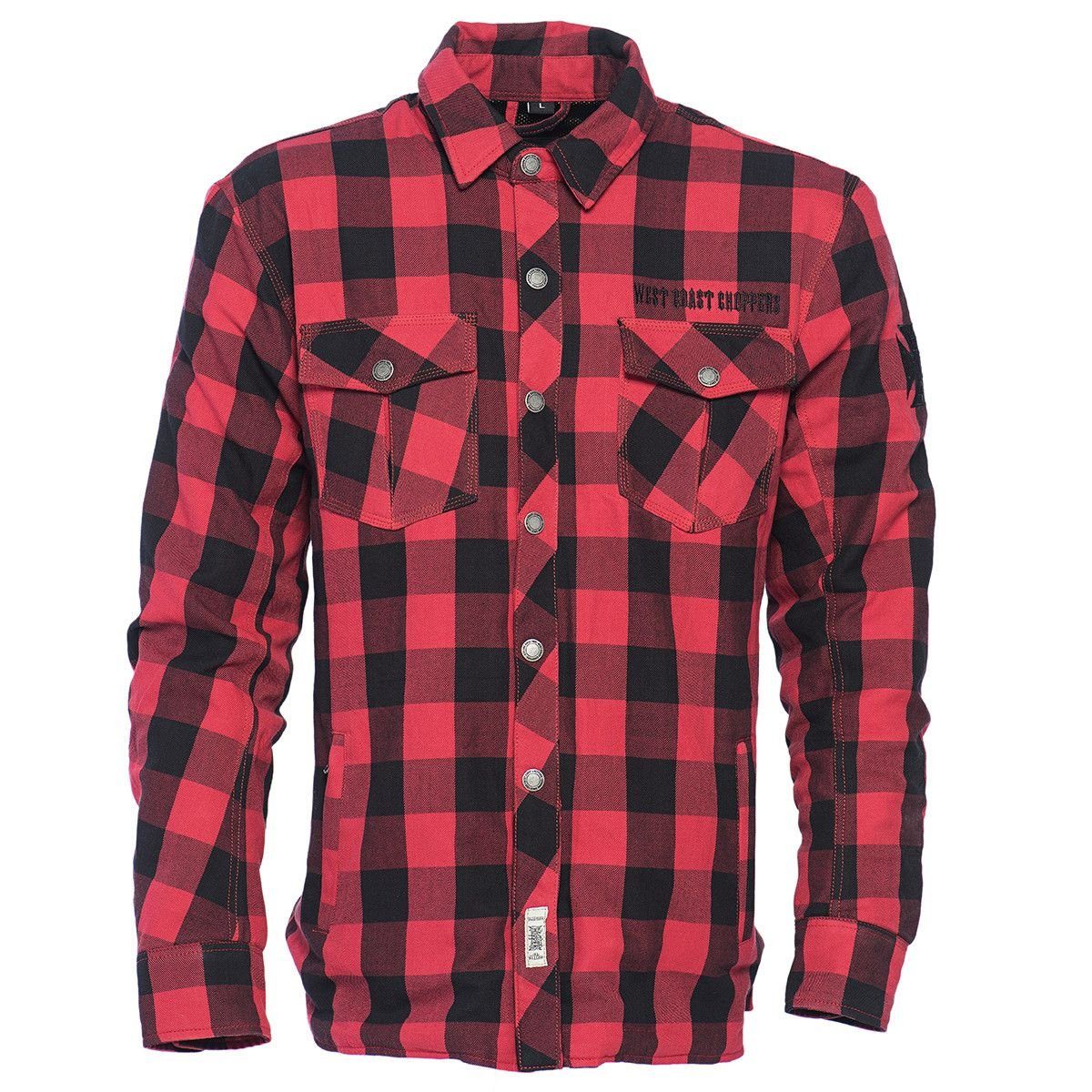 West Coast Choppers Outdoorhemd West Coast Choppers Herren Langarmhemd Dominator Flanel