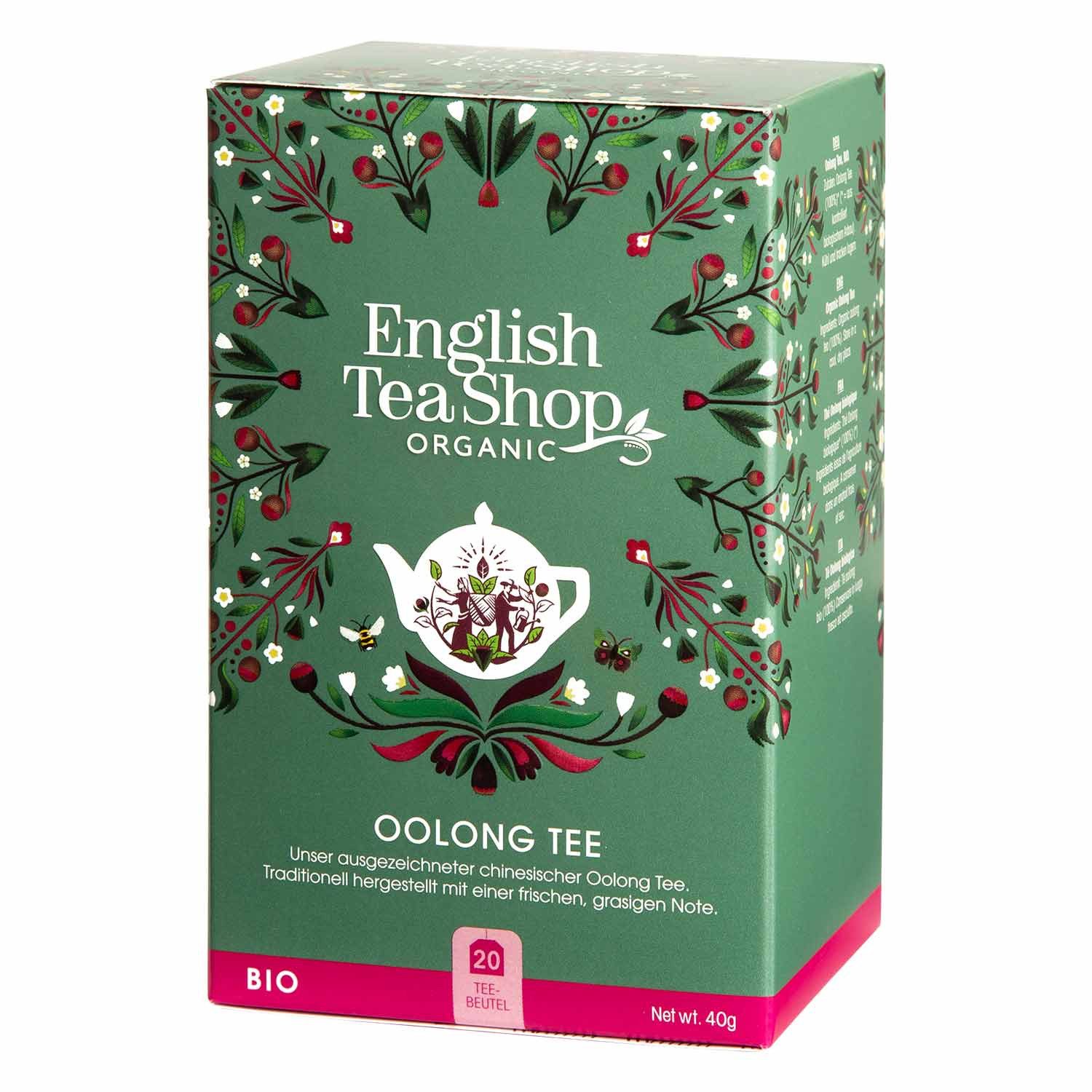 English Tea Shop Tee Oolong Tee, BIO, 20 Teebeutel, Sanfte frisch-grasige Note.
