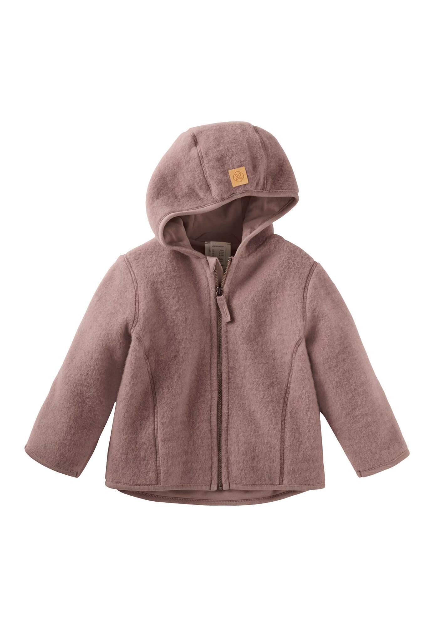 Hessnatur Fleecejacke Wollfleece aus reiner Bio-Merinowolle (1-St)