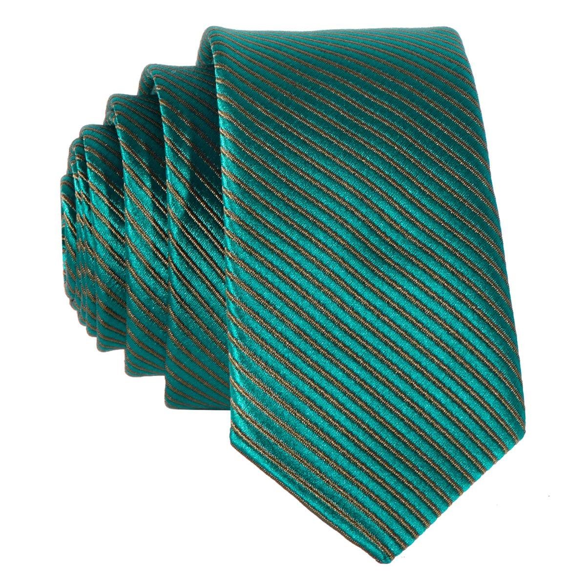 DonDon Krawatte schmale Krawatte 5 cm unifarben (Packung, 1-St., 1x Krawatte) matt, glänzend, gestreift, Seidenlook