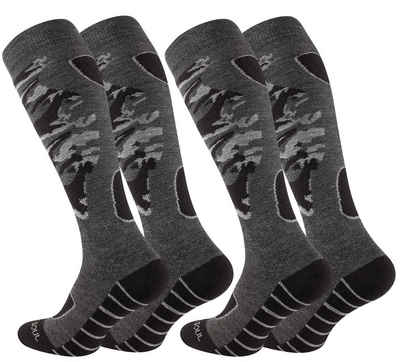 Stark Soul® Skisocken Skisocken & Snowboard - Socken Camouflage, 2 Paar 2 Paar
