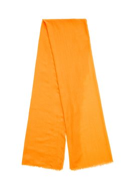 s.Oliver Halstuch Unifarbener Schal aus leichtem Polyester, Fransen