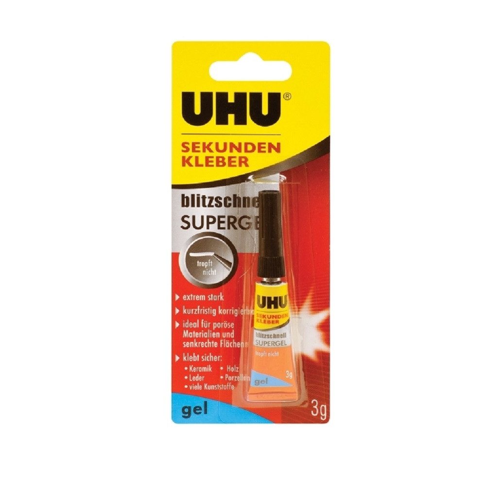 UHU Klebstoff UHU Sekundenkleber Blitzschnell Supergel 3g günstig online kaufen