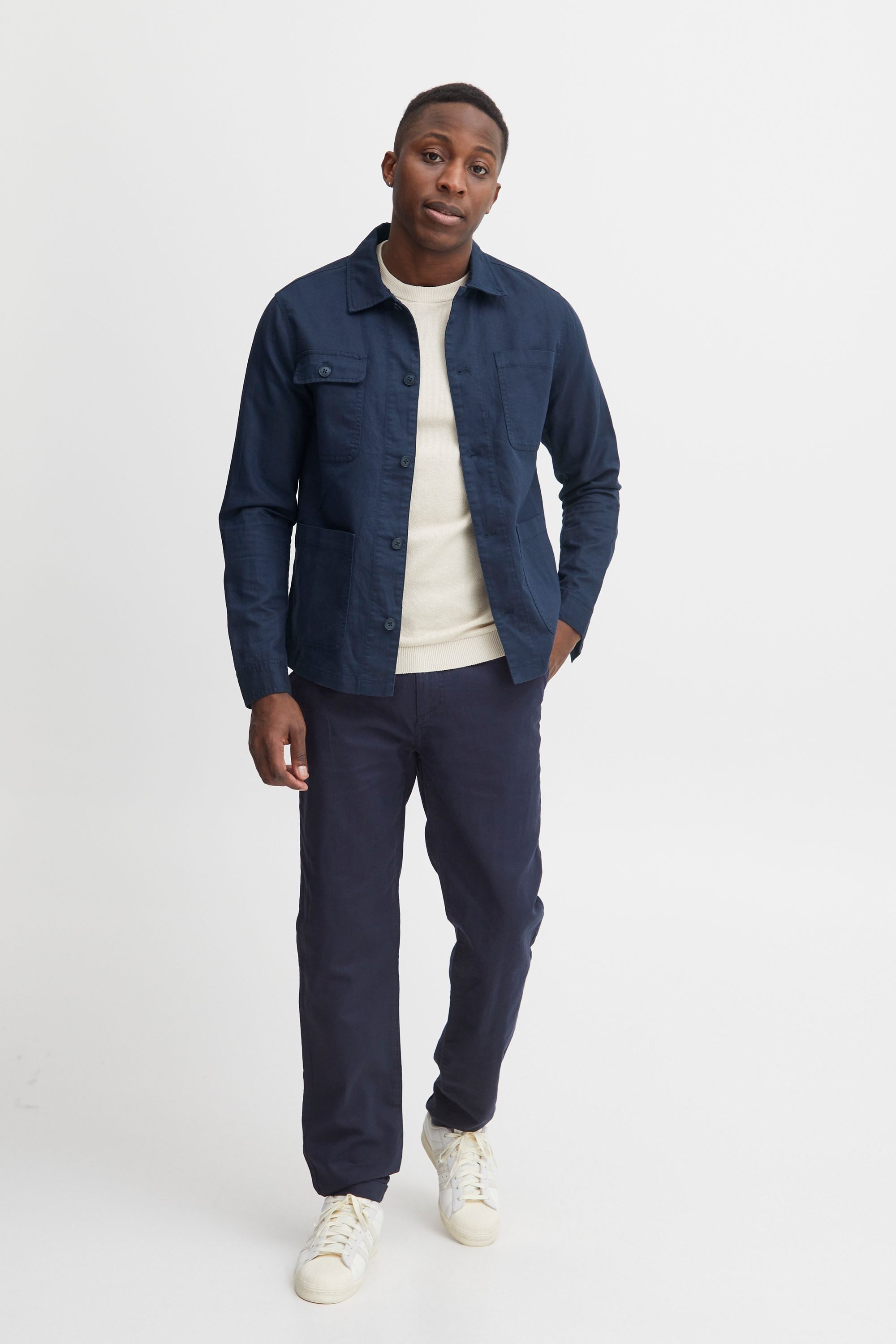 Casual Friday Fieldjacket CFJerslev Fieldjacket aus Leinenmix