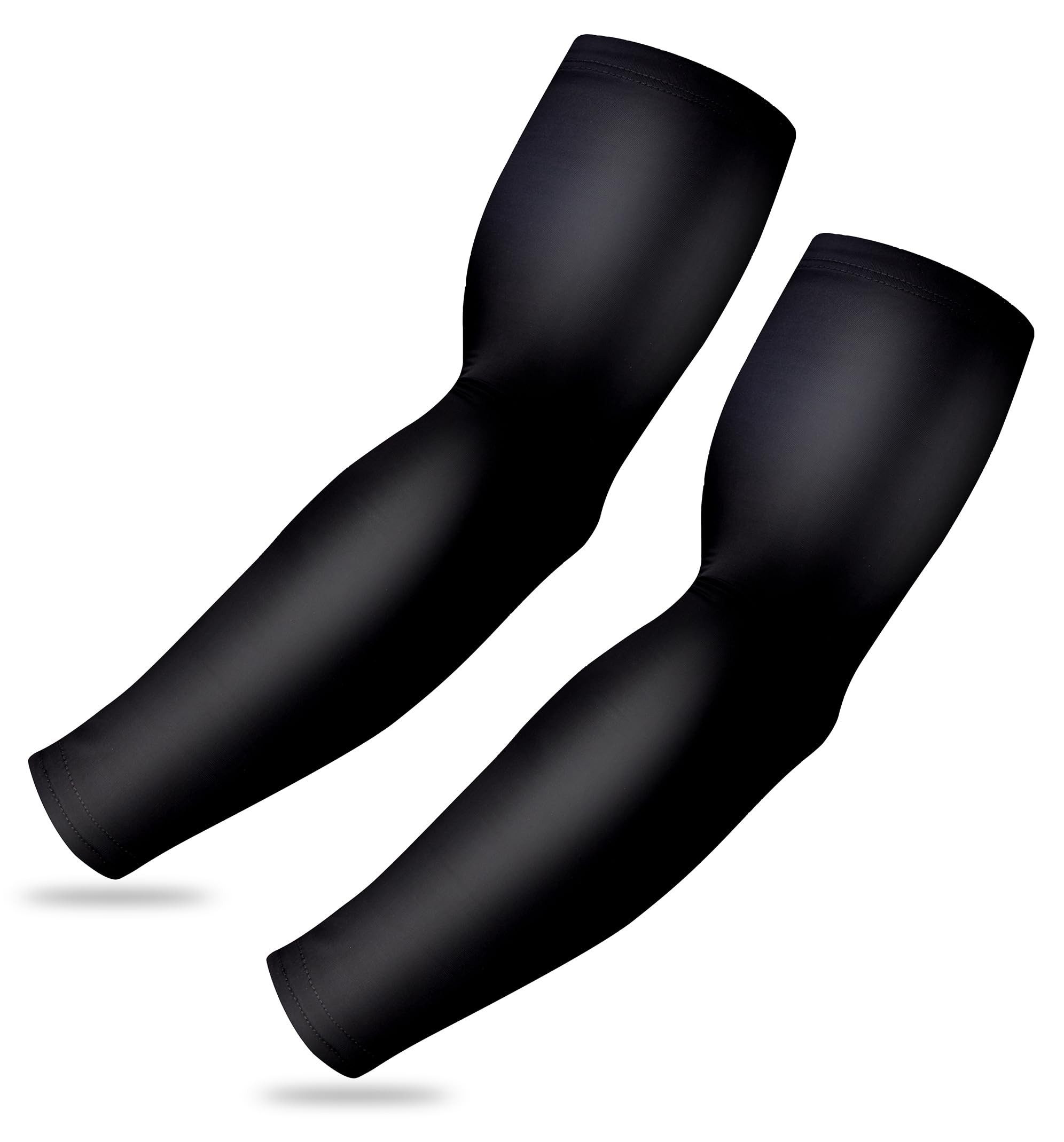Tough Outfitters Armlinge 2er Set Armlinge für Damen Herren Armschoner in Teenager Groß Schwarz (1-St) 2 Armlinge für Radsport Herren - Set Arm Sleeve Basketball Volleyball