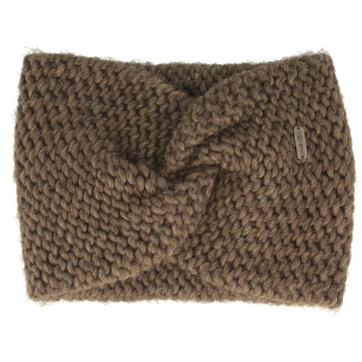 McBurn Stirnband breites Strick mit Knoten aus Alpaka & Wollmix günstig online kaufen