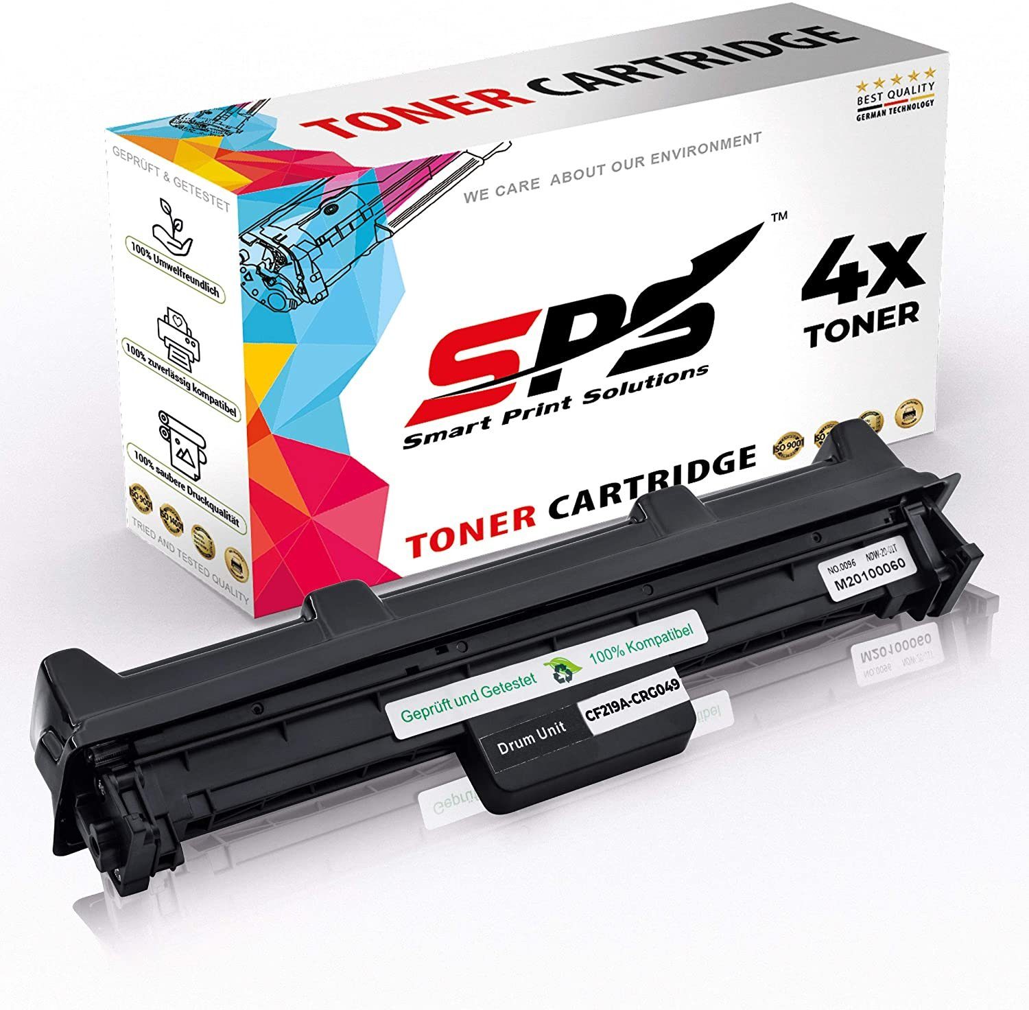 SPS Tonerkartusche Kompatibel für HP Laserjet Pro M102A 19A CF219A, (4er Pack)