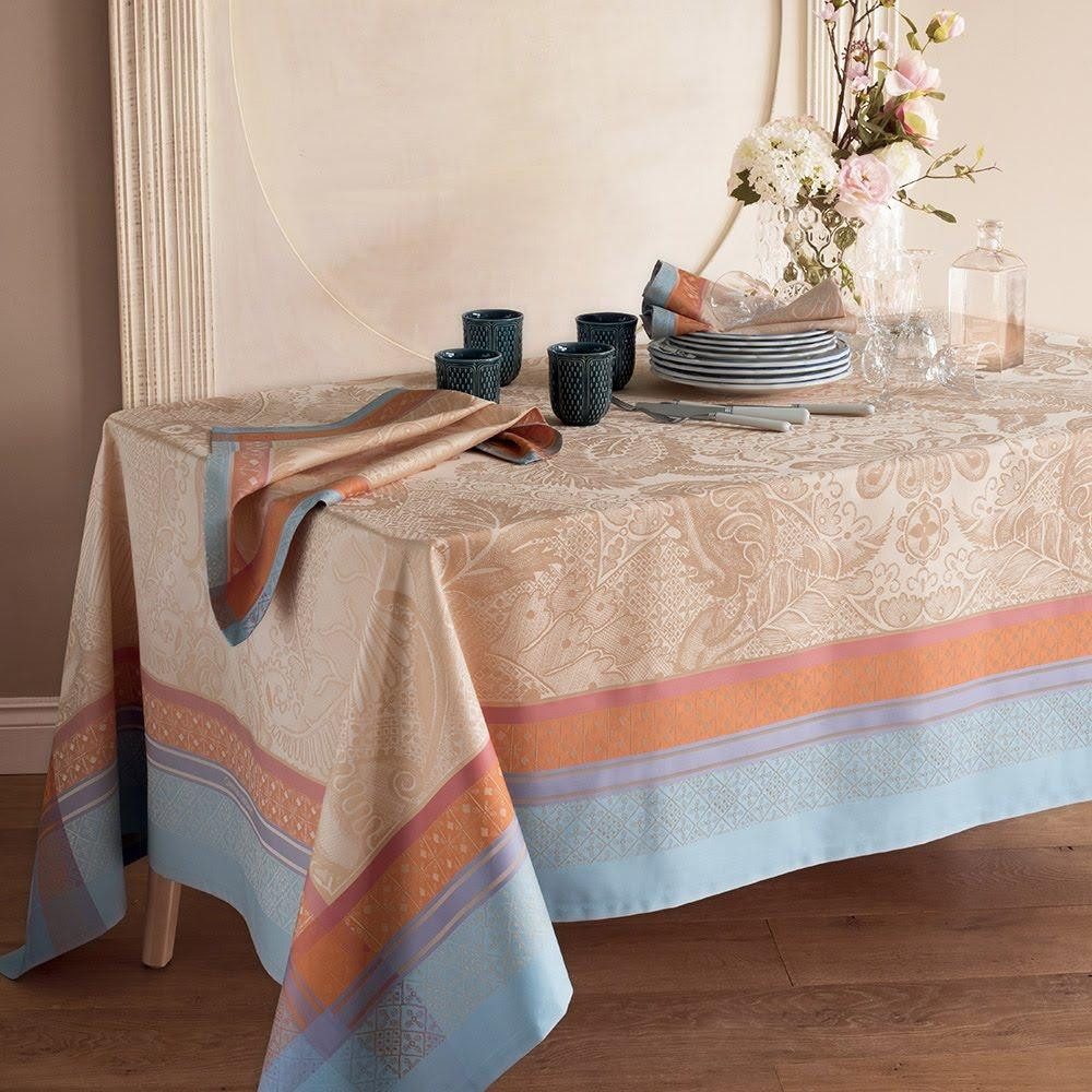 Garnier Thiebaut Tischdecke Tischdecke ISAPHIRE IRIDESCENT 174 x 254 cm