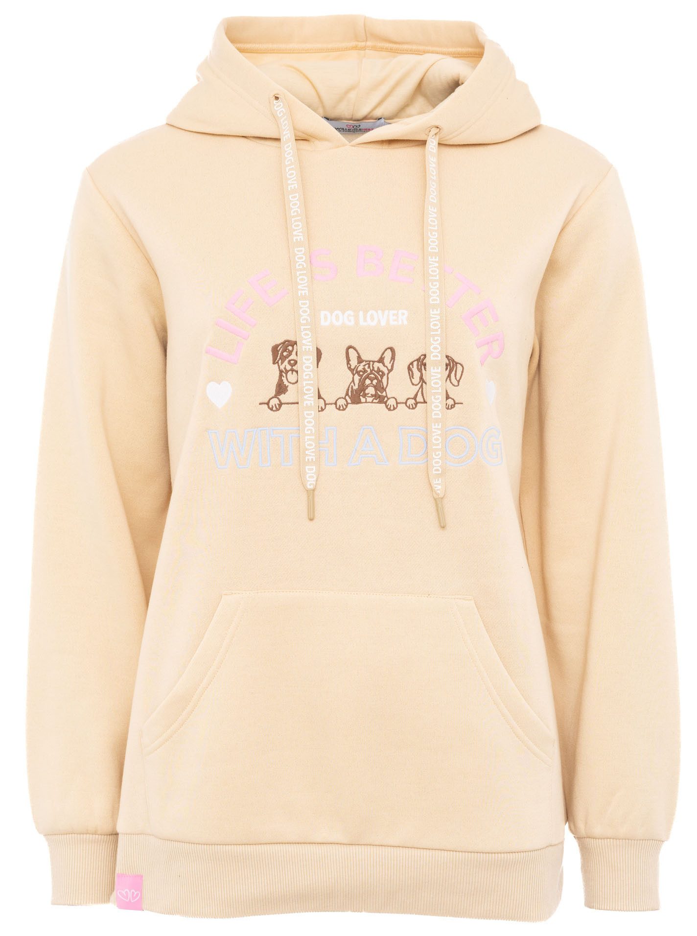 Zwillingsherz Hoodie "Dog Life" Mini-Me,mit gestickten günstig online kaufen