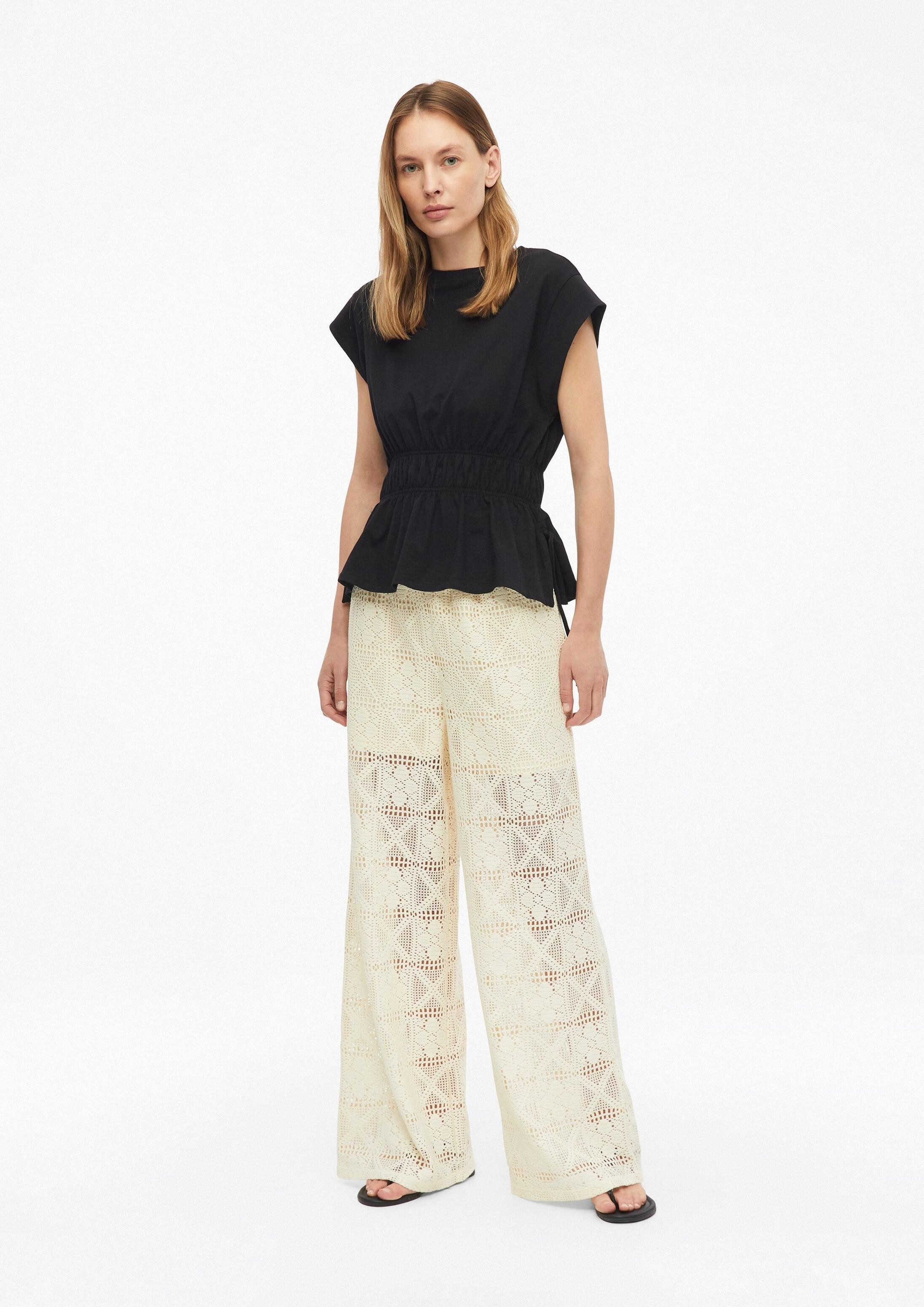 s.Oliver Chinos Hose Wide-Leg-Hose aus Crochet