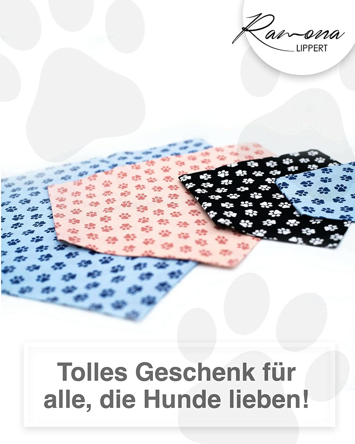 Mate for dogs Tier-Halstuch Hunde Bandana Kopftücher Hundehalstuch Dreieckstuch für Hunde, in versch. Größen