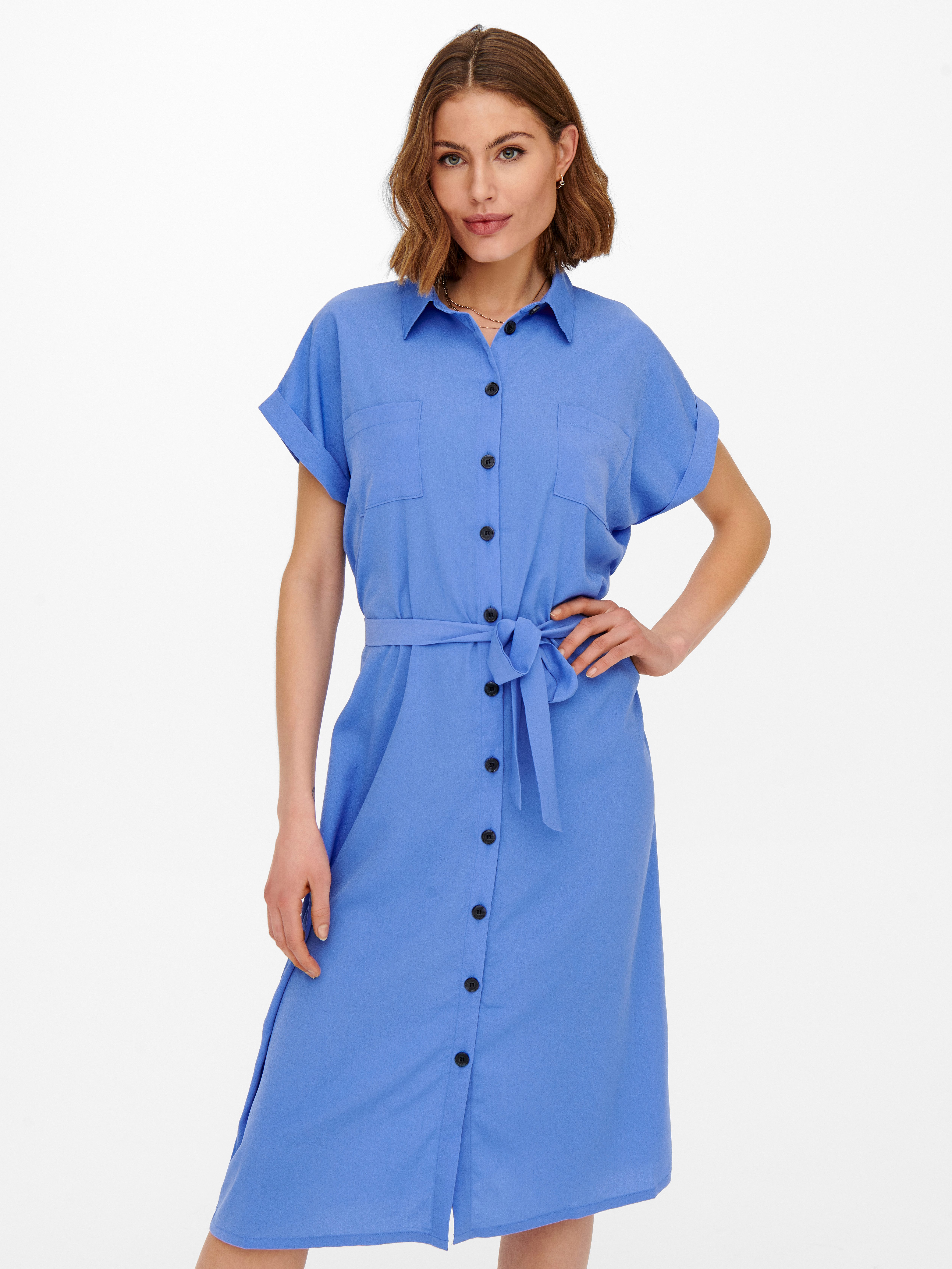 ONLY Hemdblusenkleid ONLHANNOVER S/S SHIRT DRESS NOOS WVN Sommerkleid günstig online kaufen