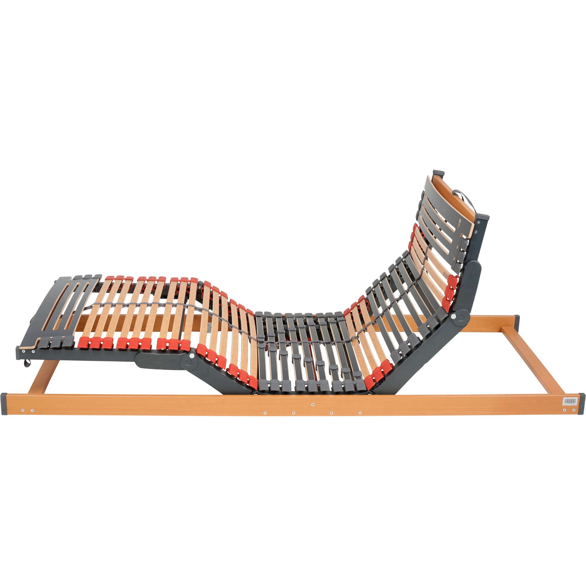 Lattenrost Rhodos EcoMove elektrisch verstellbar, FMP Matratzenmanufaktur, Kopfteil motorisch verstellbar, Fußteil motorisch verstellbar, Der platzsparende Elektrolattenrost für Betten mit Bettkästen