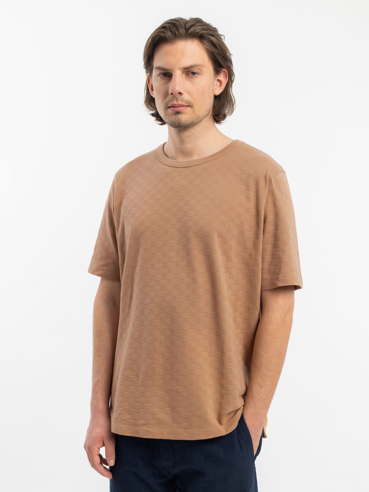 Rotholz T-Shirt Tonal Check T-Shirt