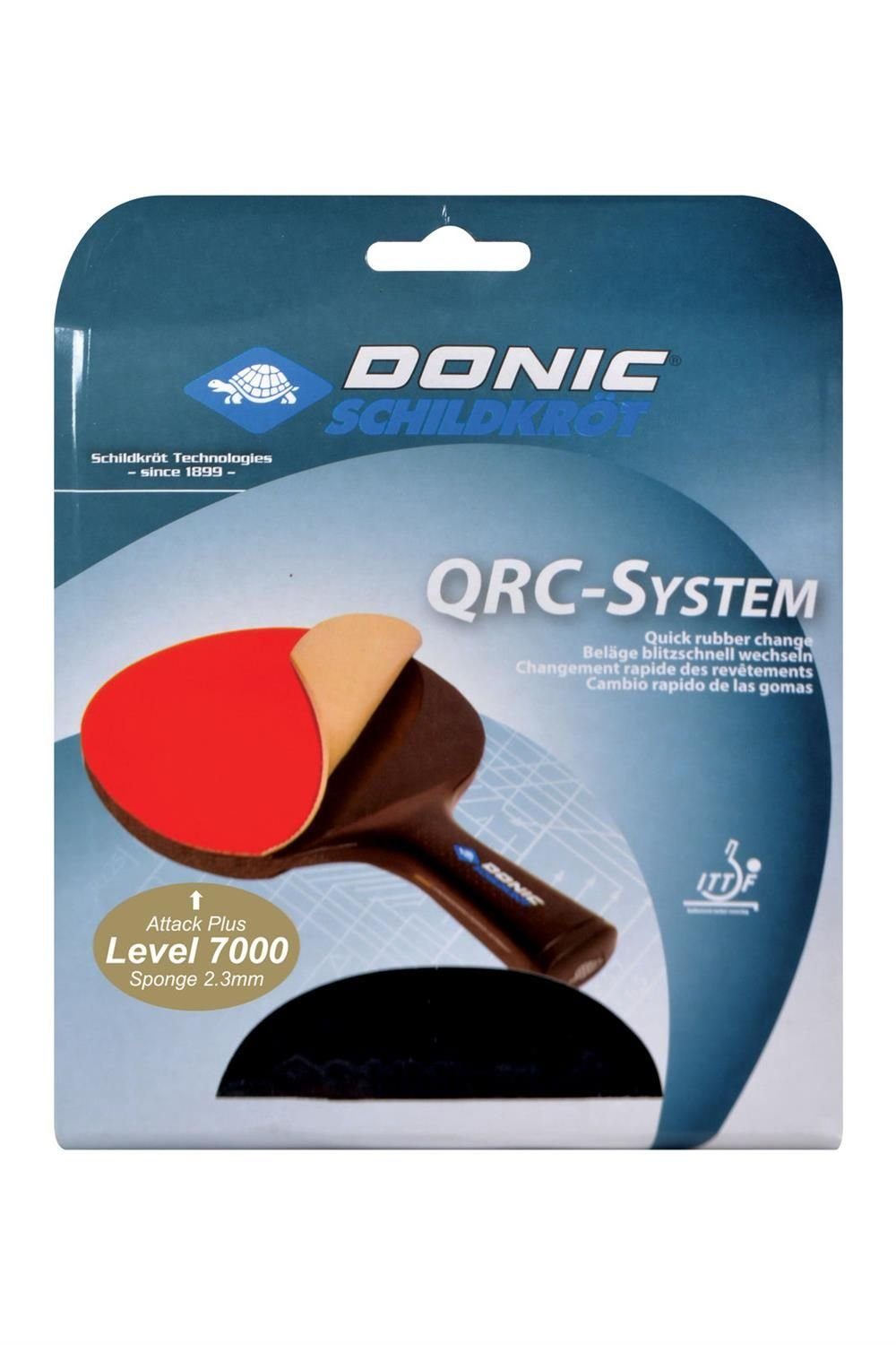 Tischtennisschläger Ersatzbelag QRC Level 7000 Liga - Attack plus