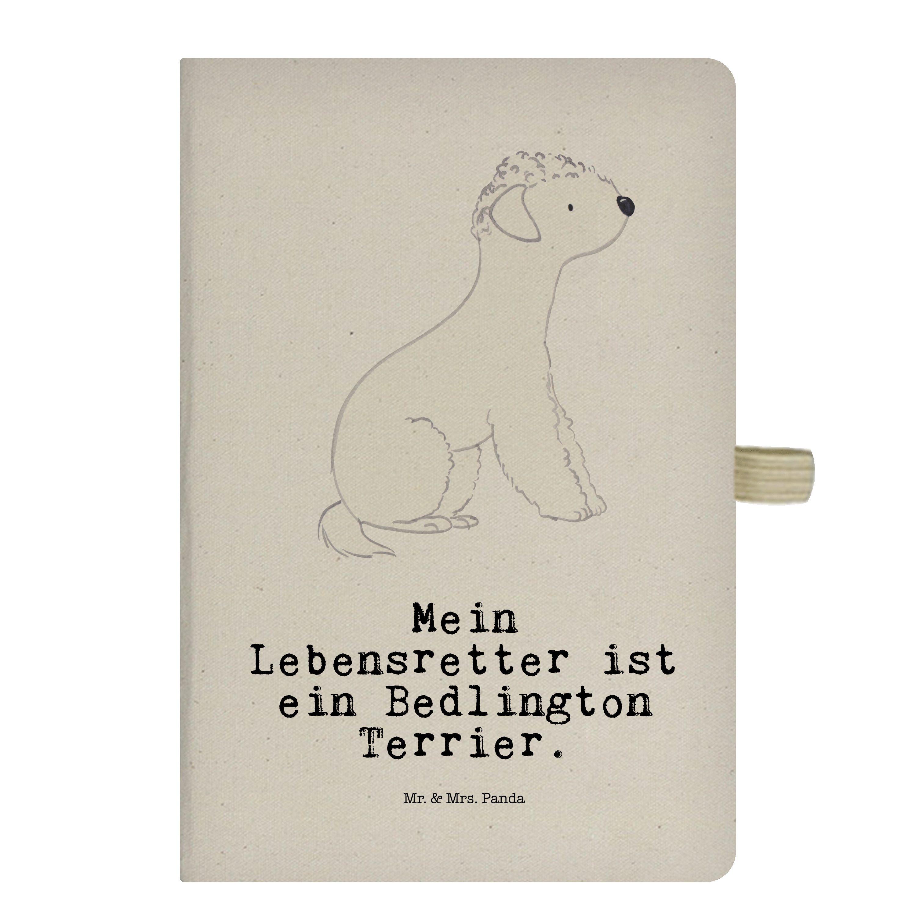 Mr. & Mrs. Panda Notizbuch Bedlington Terrier Lebensretter - Transparent - Geschenk, Hund, Schen