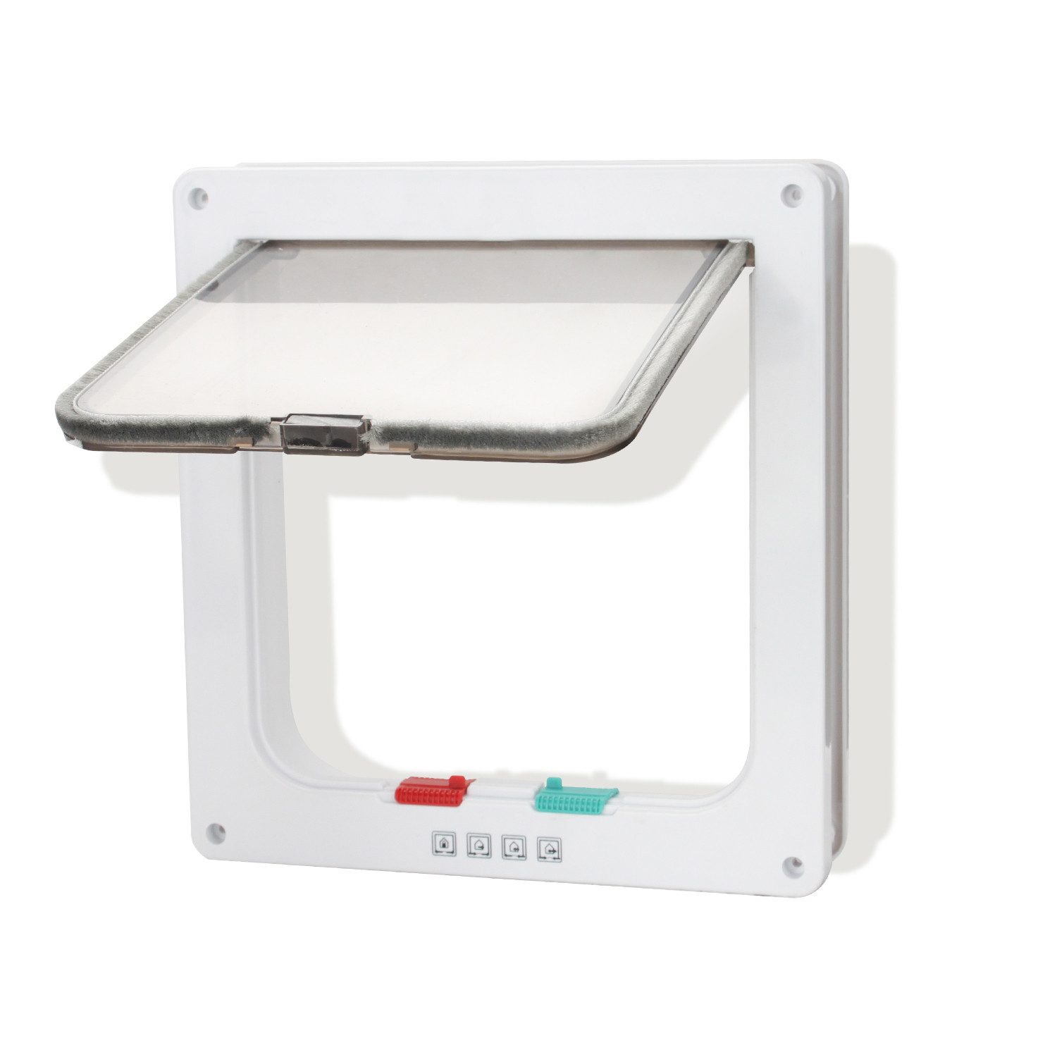 Clanmacy Katzenklappe Katzenklappe 4 Wege Haustiertür Katzentür für Katzen günstig online kaufen