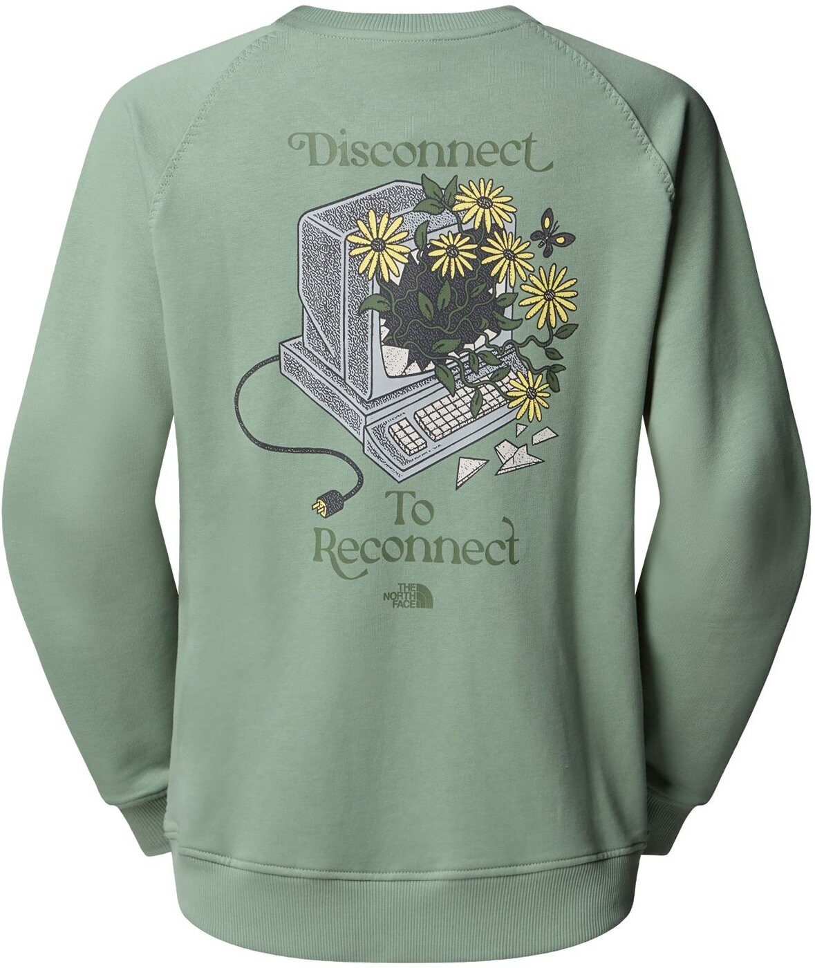The North Face Sweatshirt W CONNECT RELAXED CREW SWEATSHIRT-GRAPHI SLATE MOSS