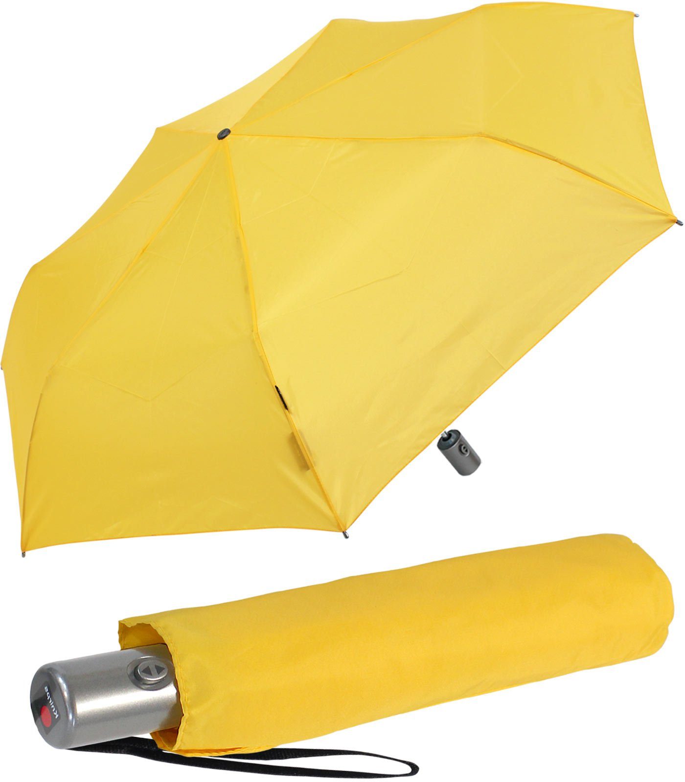 Knirps® Taschenregenschirm Slim Duomatic klein und leicht Auf-Zu Automatik, immer mit dabei, passt in jede Tasche
