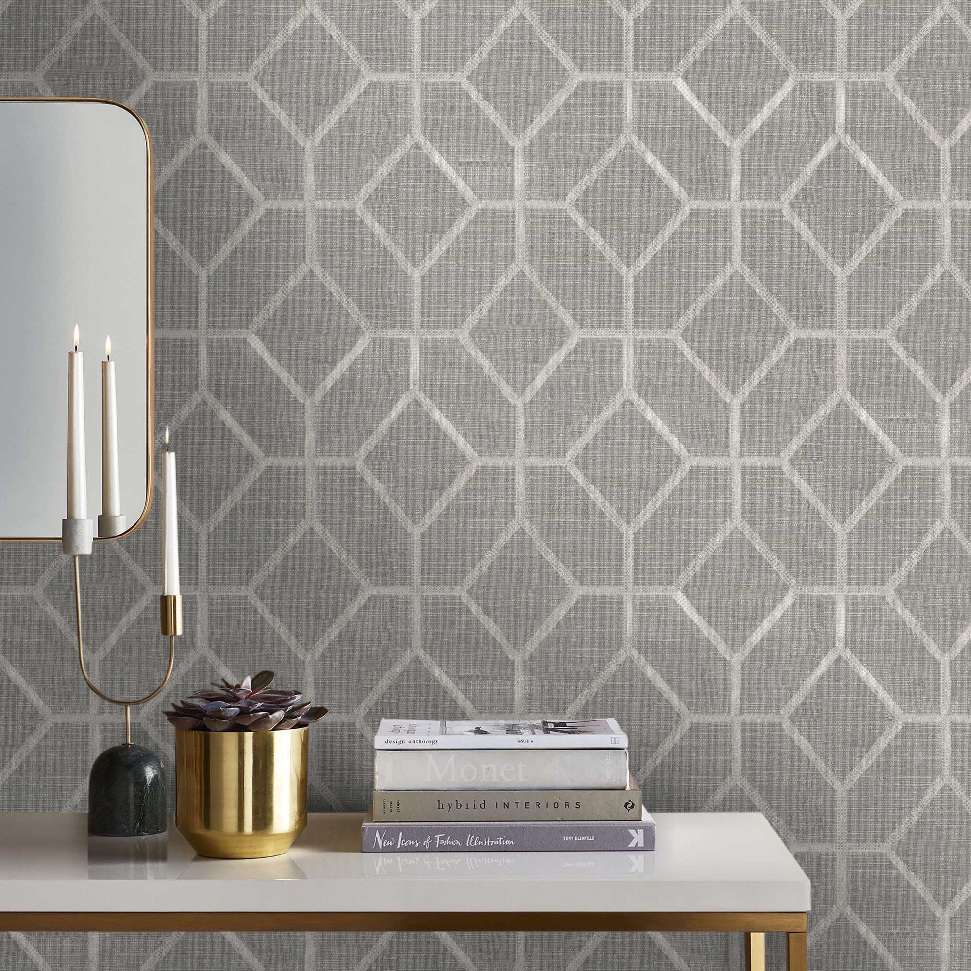 Sublime Vliestapete GEO TEXTURE SAG, geprägt, 3D-Optik, (1 St), Design Tapeten