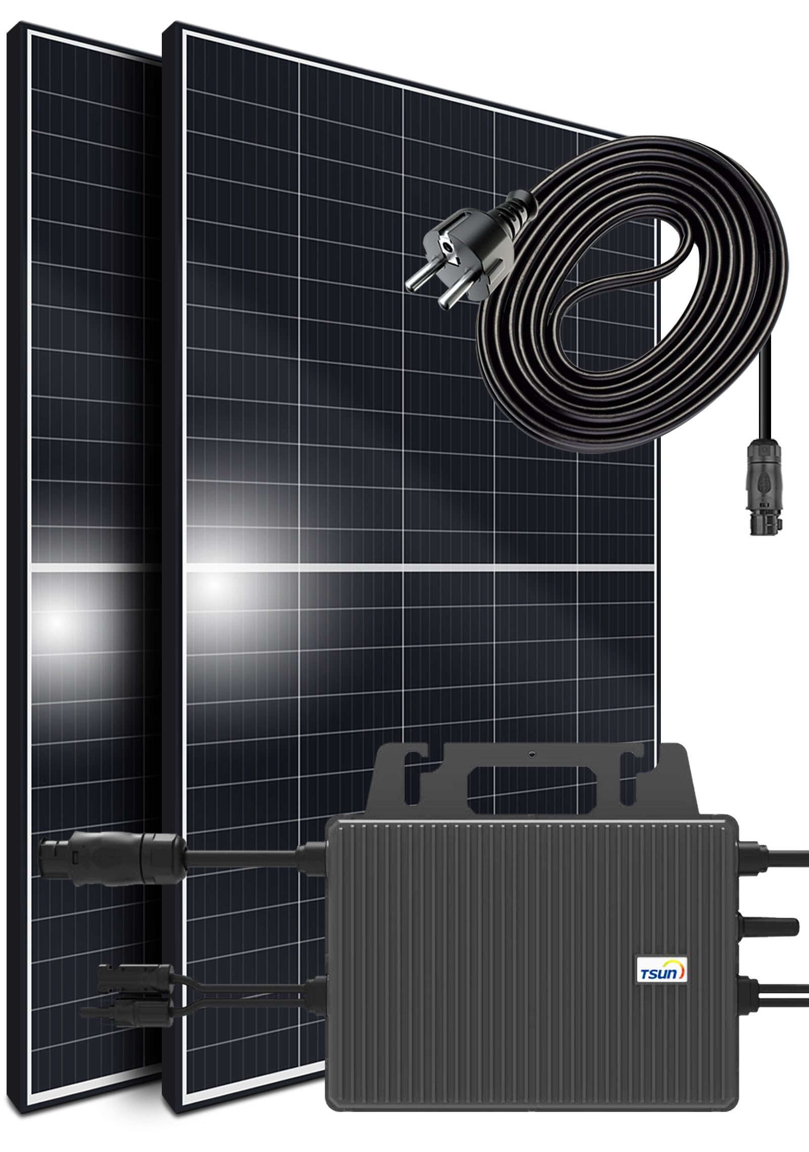 Balkonkraftwerk 850W/800W komplett Steckdose