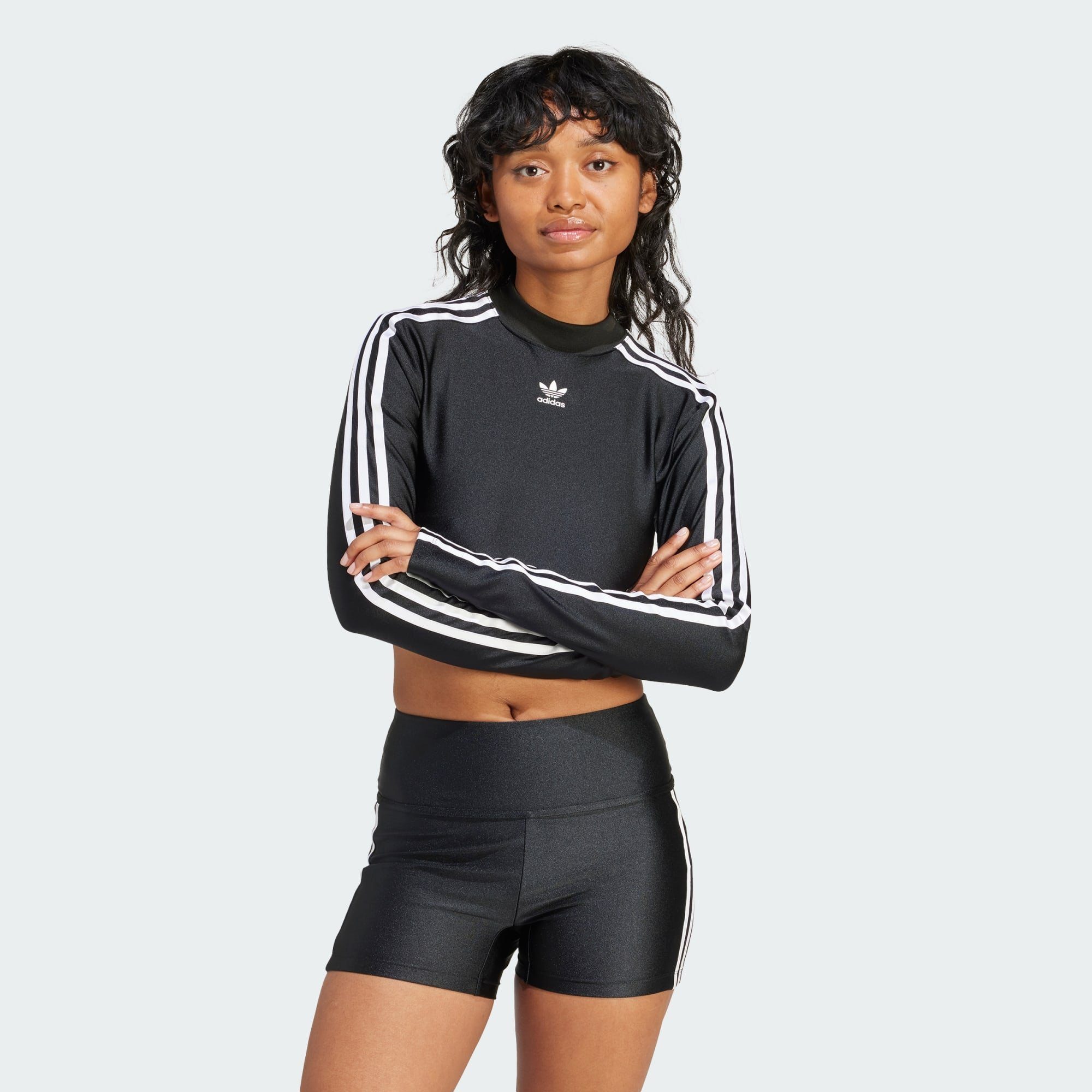 adidas Originals Crop-Top 3-STREIFEN CROPPED LONGSLEEVE