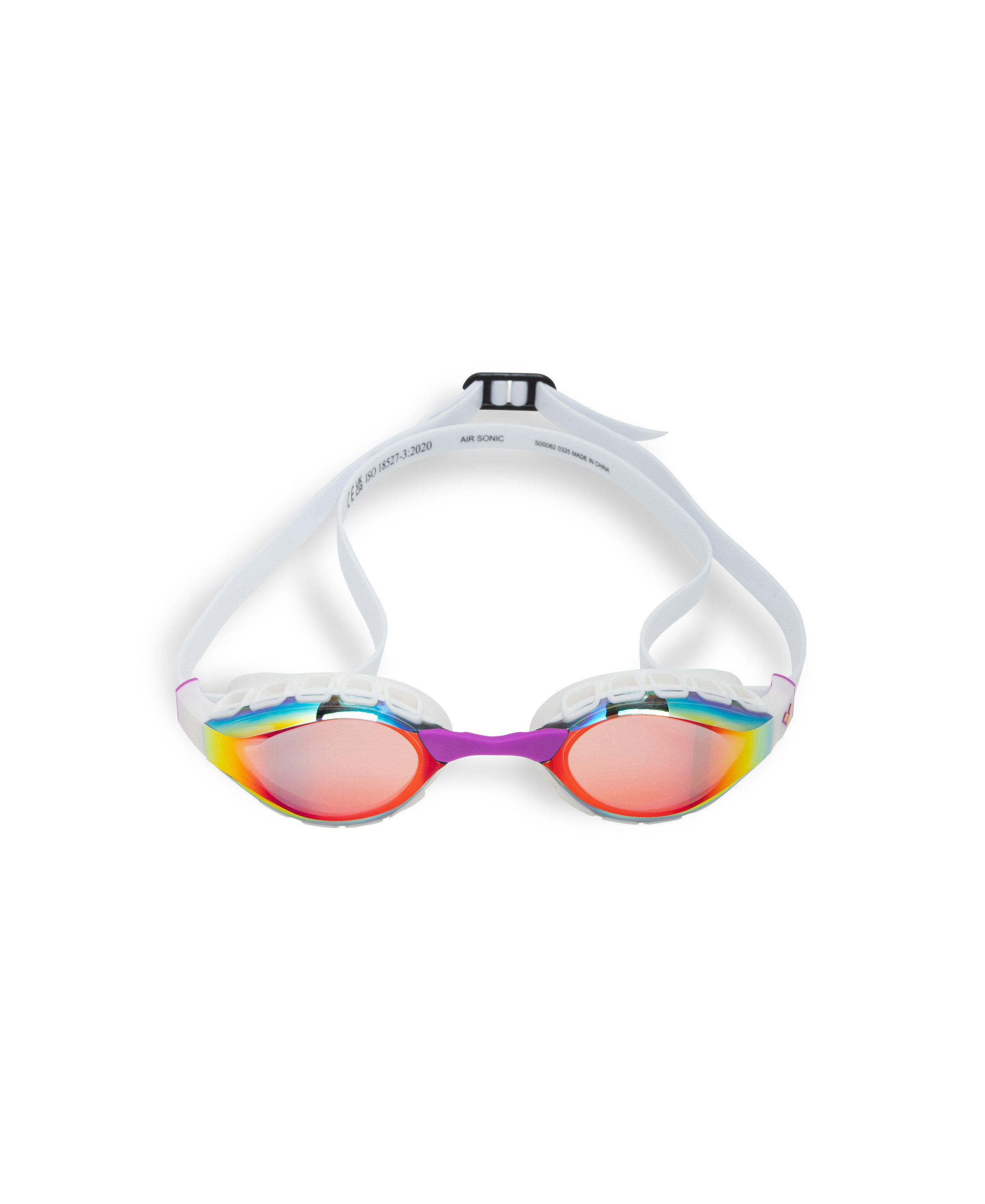 Arena Schwimmbrille AIR SONIC MIRROR, mit verspiegelten Gläsern, breite Gläser für seitliche Sicht