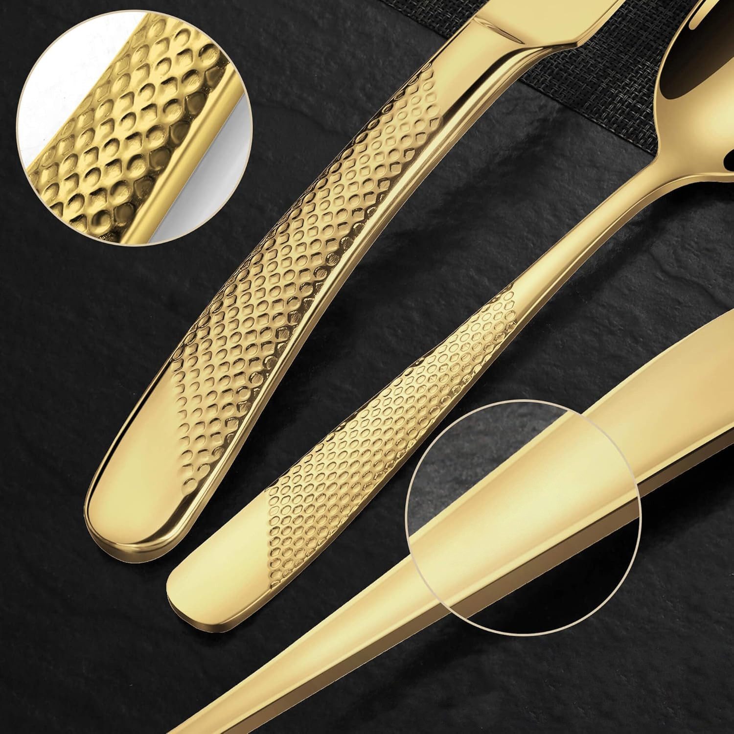 OSTWOLKE Besteck-Set Cutlery Set 24-teiliges Besteckset Set für 6 Personen mit Geschenkbox, 6 Personen – Bild 5 von 5